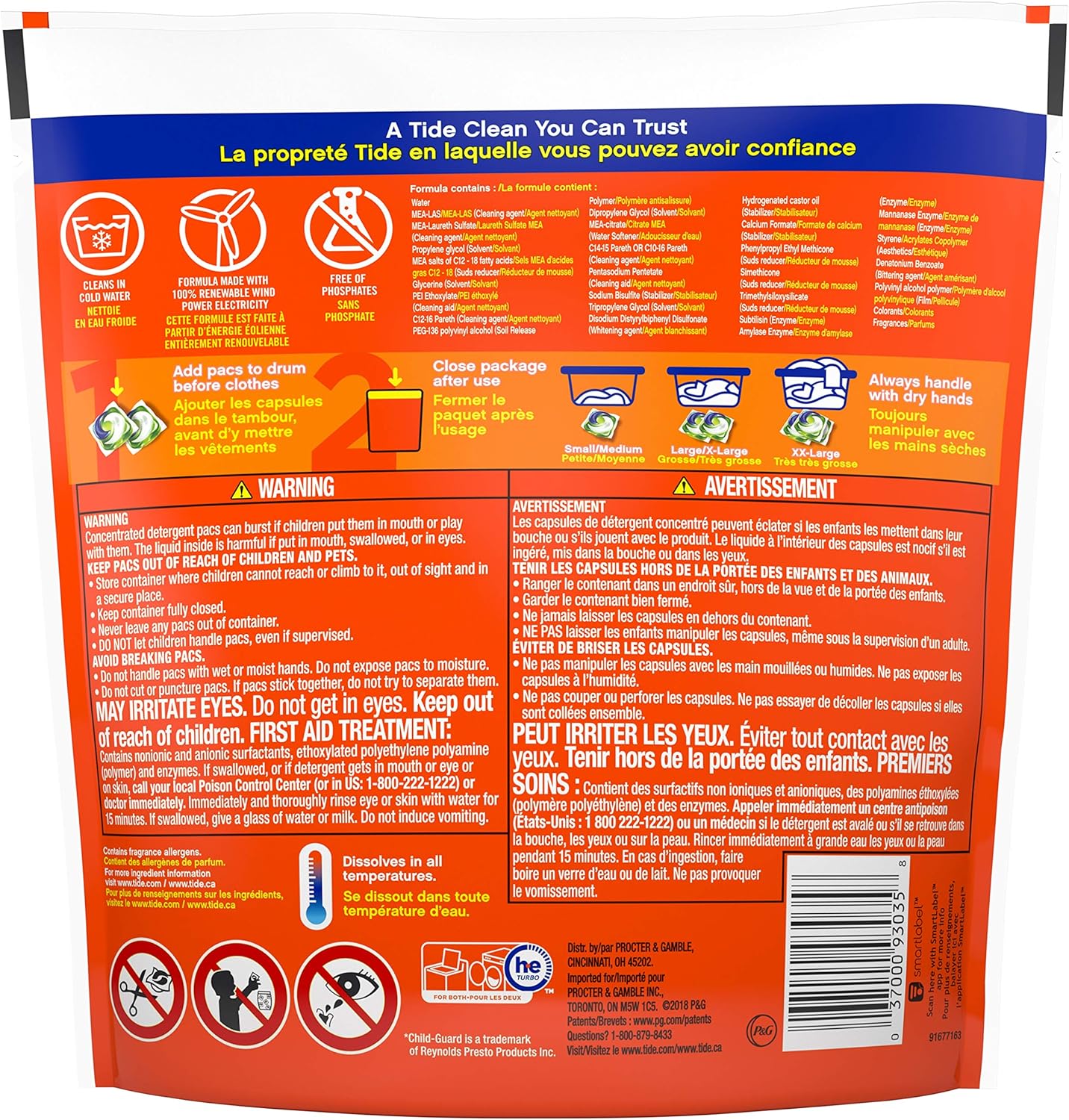 Tide PODS Laundry Detergent Pacs, Original Scent, 112 Count, Powerful 3-in-1 Clean in one Step, HE Compatible