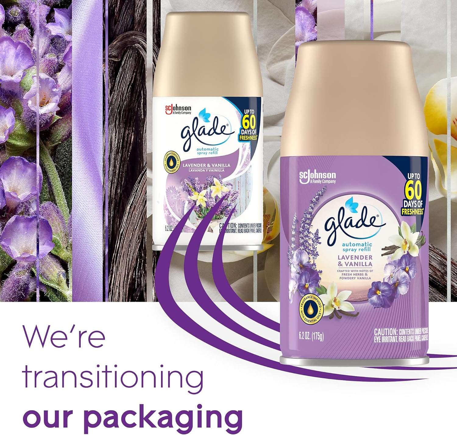 Glade Automatic Spray Air Freshener Refill, Scented Air Freshener for Home and Bathroom, Clean Linen, 6.2 Oz, 2 Count