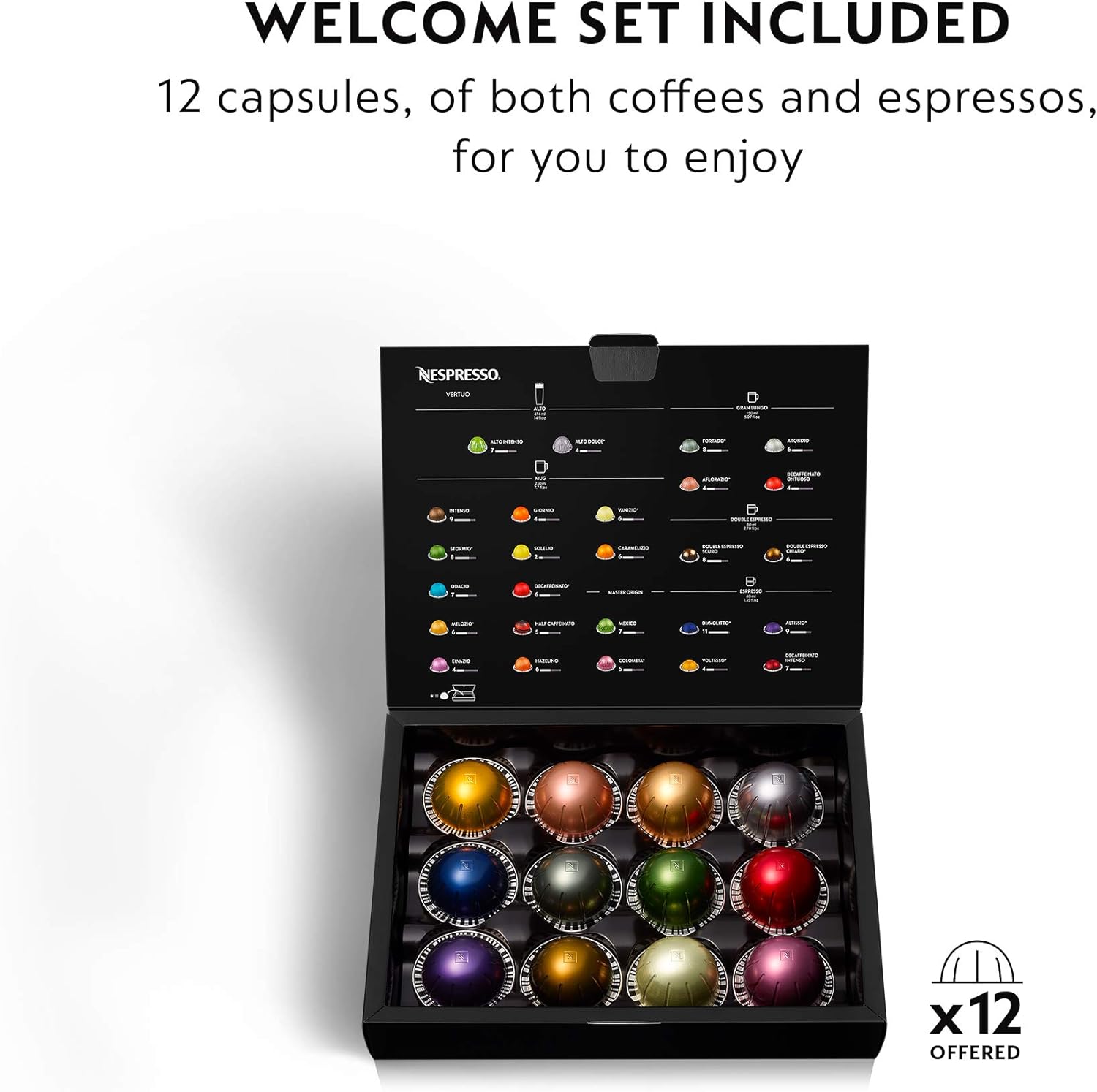 Nespresso Vertuo Plus Deluxe Coffee and Espresso Maker by De'Longhi, Matte Black