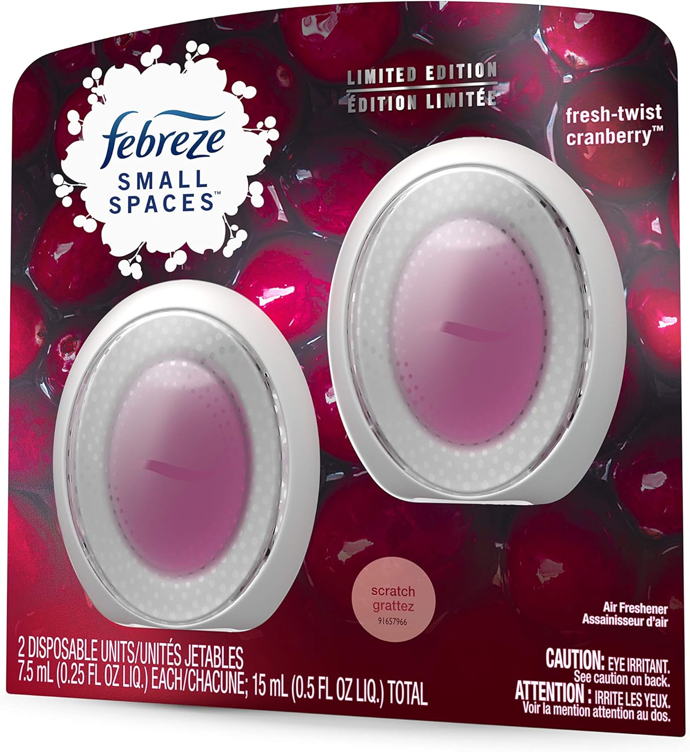 Febreze Small Spaces Air Freshener Linen & Sky, .25 fl. oz., Pack of 4
