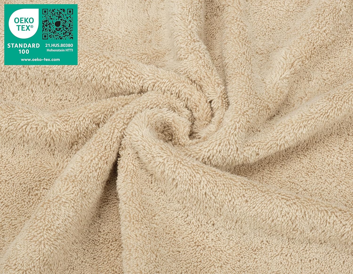 American Soft Linen Luxury 6 Piece Towel Set, 2 Bath Towels 2 Hand Towels 2 Washcloths, 100% Cotton Turkish Towels for Bathroom, Light Grey Towel Sets
