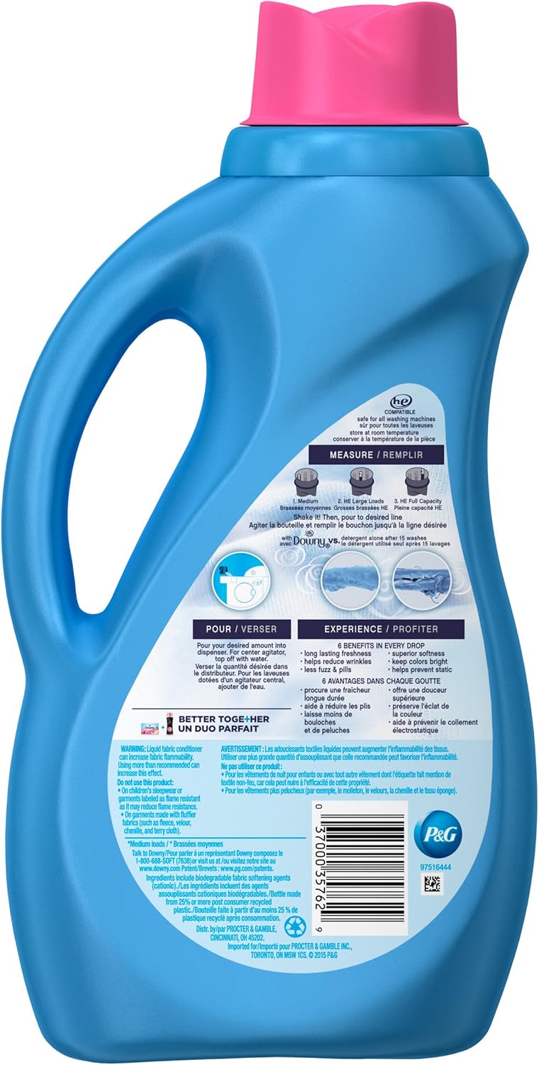 Downy Ultra Laundry Fabric Softener Liquid, April Fresh Scent, 168 Total Loads (Pack of 3)