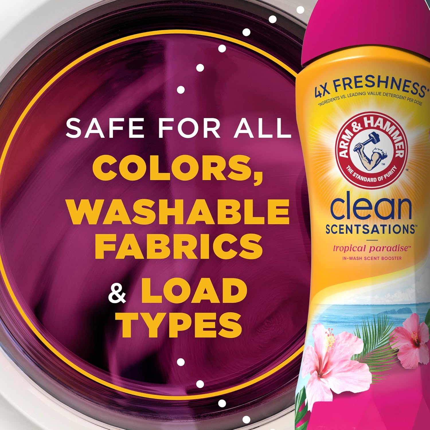 Arm & Hammer In-Wash Scent Booster, Tropical Paradise, 37.8 Ounce