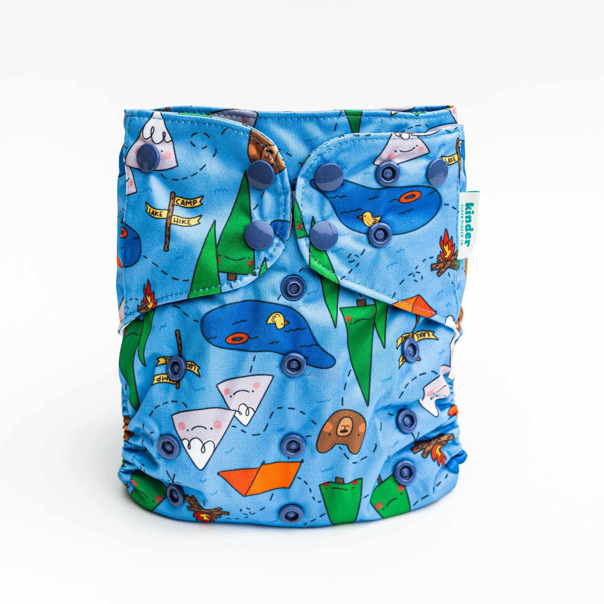 Kinder Cloth Diaper Co. Artist Collaborations Pocket Cloth Diaper with Athletic Wicking Jersey
