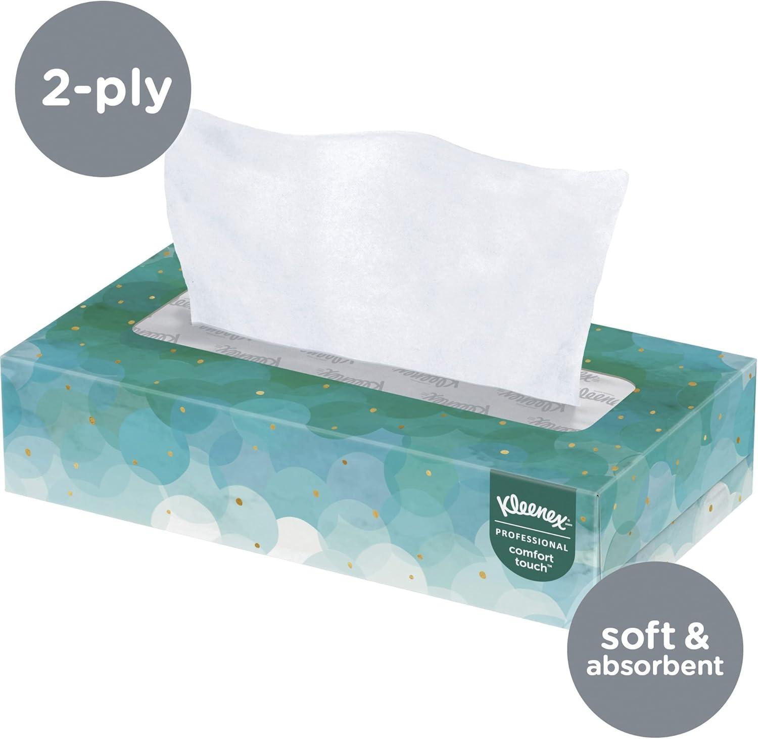 Kleenex® Professional Facial Tissues, Bulk (21271), 2-Ply, White, Upright Facial Tissue Cube Boxes for Business (90 Tissues/Box, 6 Bundles of 6 Boxes/Case, 36 Boxes/Case, 3,240 Tissues/Case)