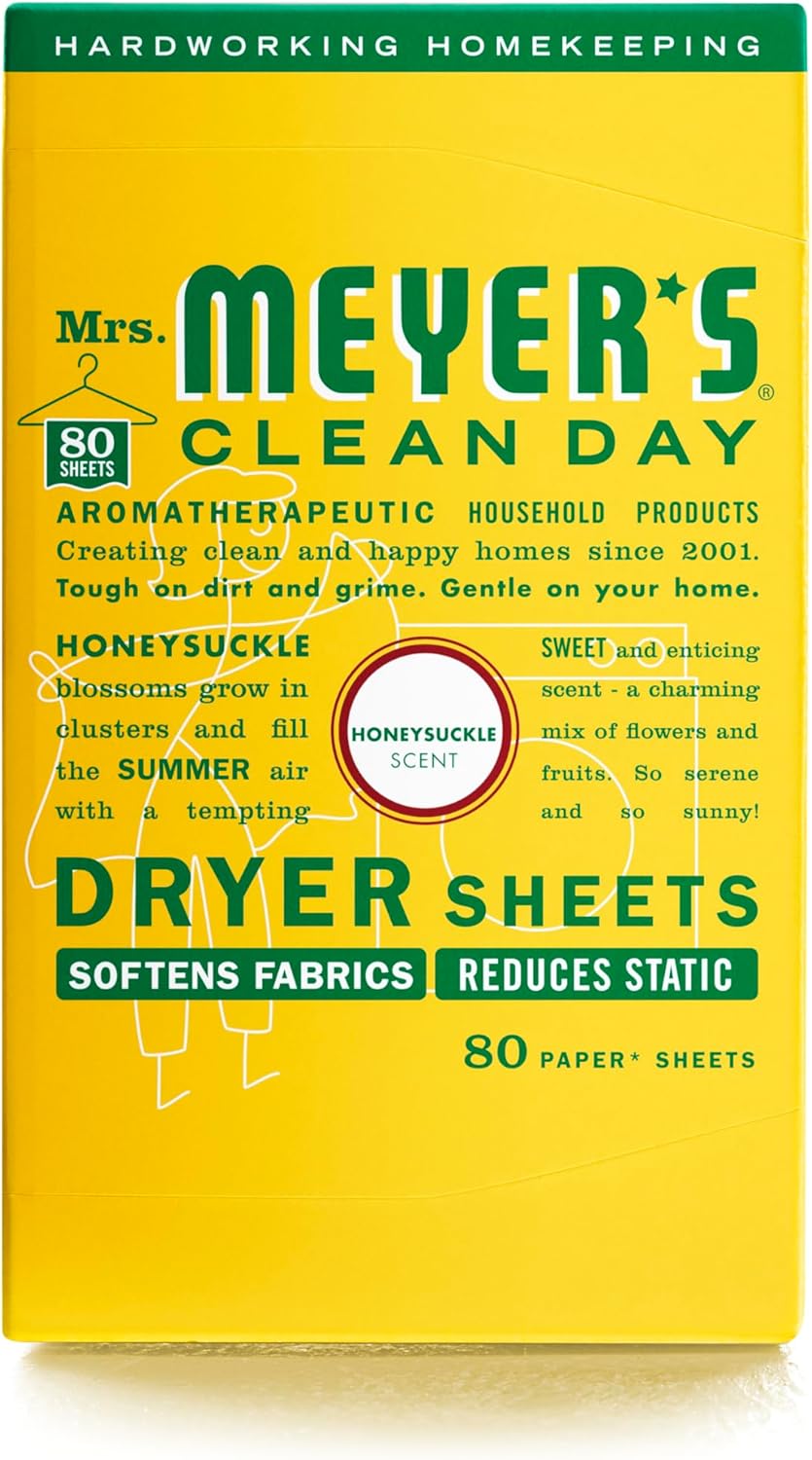 MRS. MEYER'S CLEAN DAY Dryer Sheets, Lavender, 80 ct