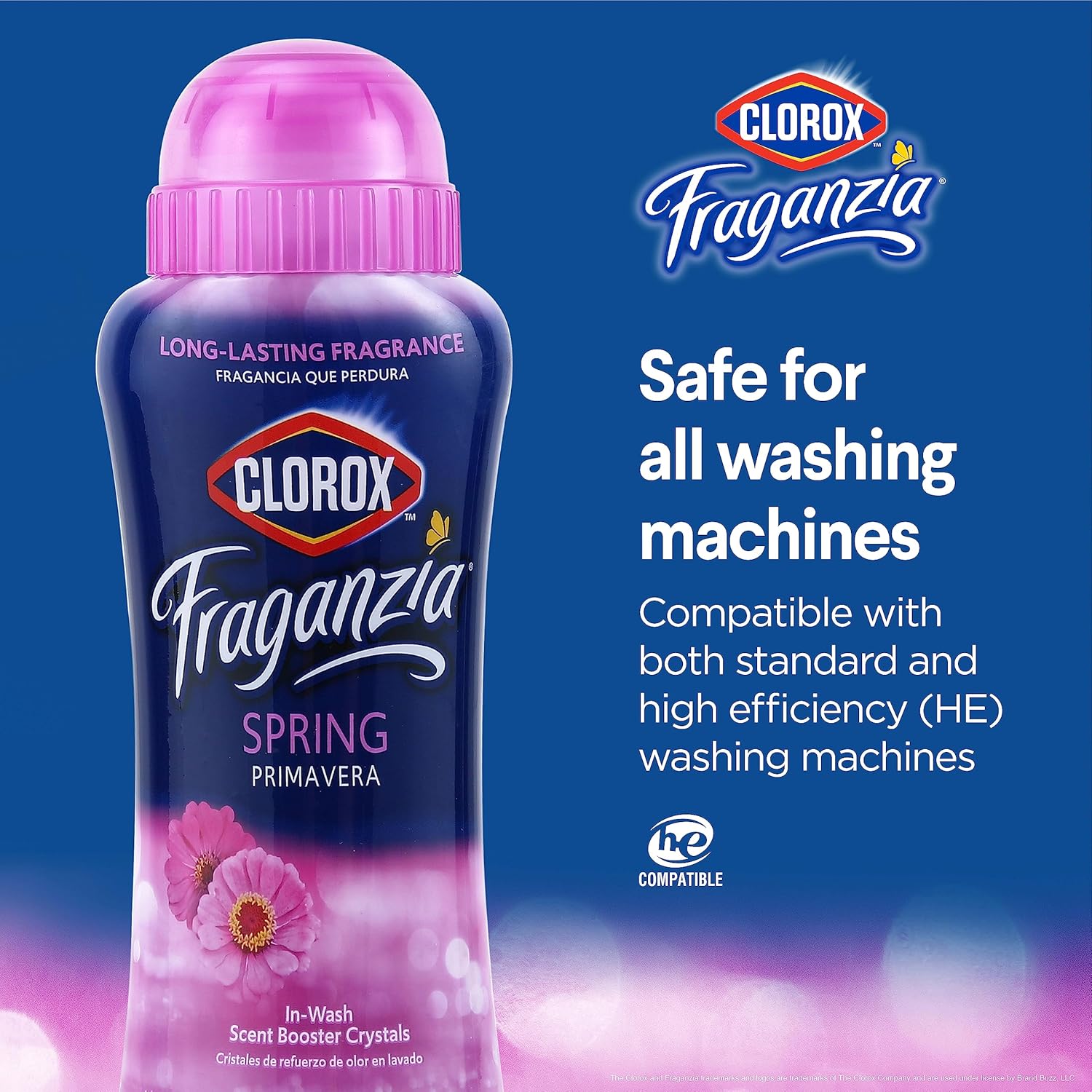 Clorox Fraganzia In-Wash Scent Booster Crystals in Ocean Scent, 18 Oz Twin Pack | Laundry Scent Booster Crystals | In-wash Scent Booster for Fresh Laundry in Ocean Scent 18 Ounce Twin Pack, 36oz