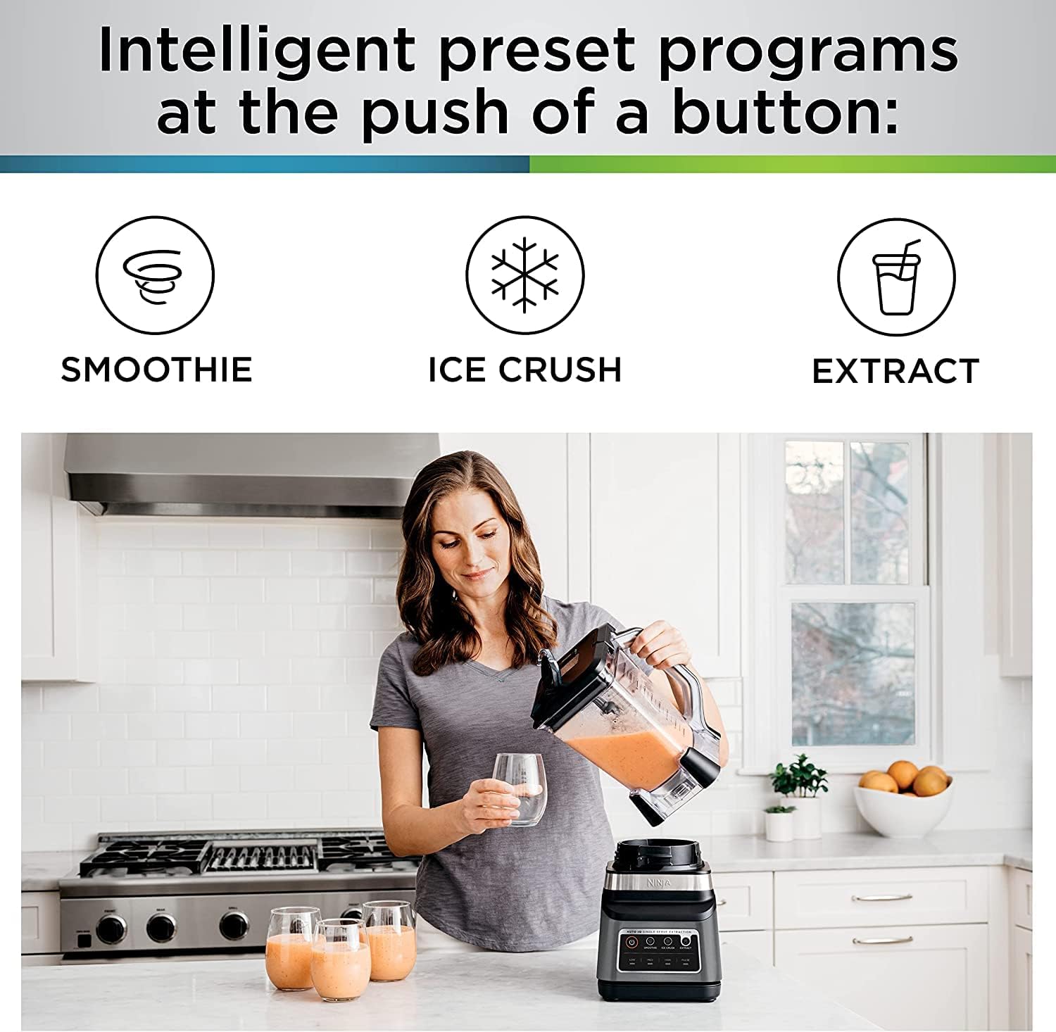 Ninja BN701 Professional Plus Blender, 1400 Peak Watts, 3 Functions for Smoothies, Frozen Drinks & Ice Cream with Auto IQ, 72-oz.* Total Crushing Pitcher & Lid, Dark Grey