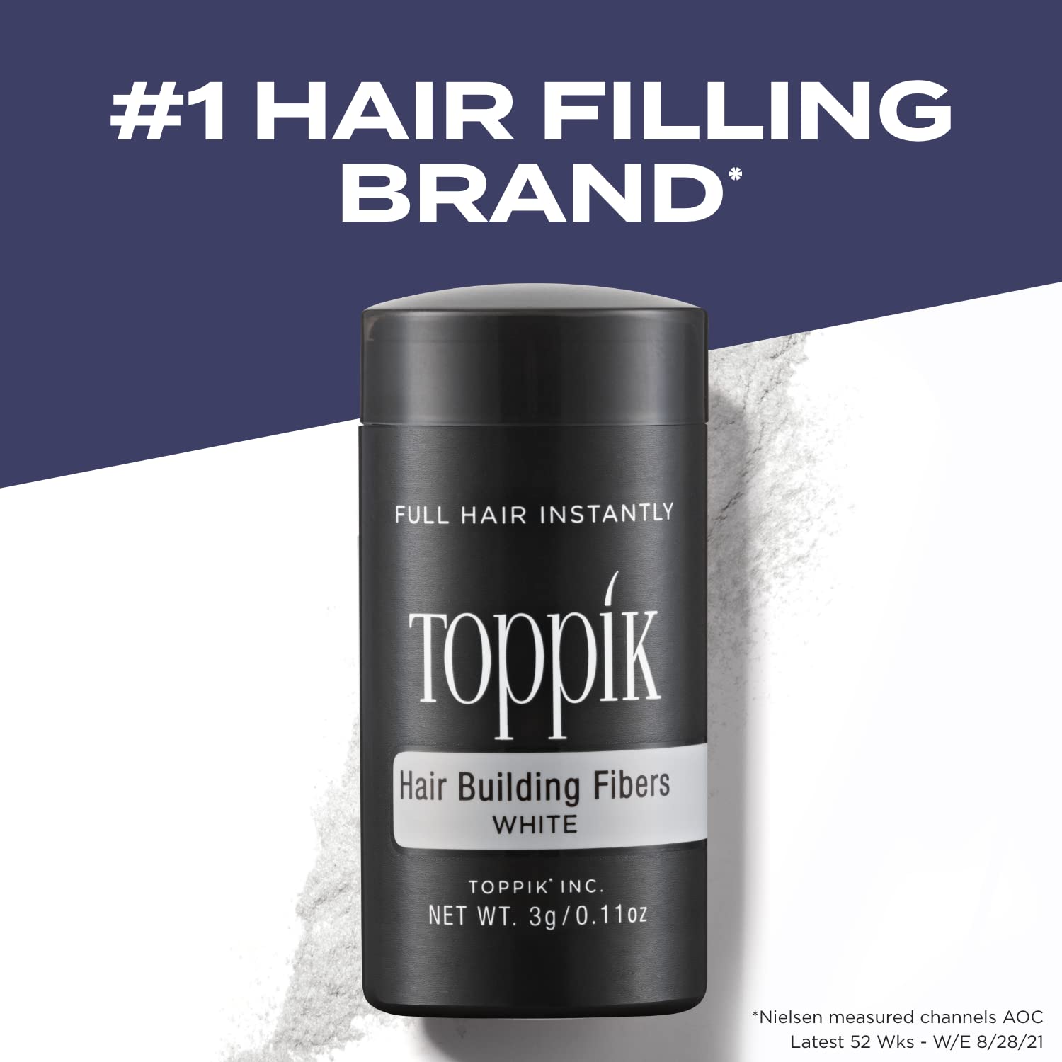 Toppik Hair Building Fibers, 12g Fill In Fine or Thinning Hair Instantly Thicker, Fuller Looking Hair 9 Shades for Men & Women