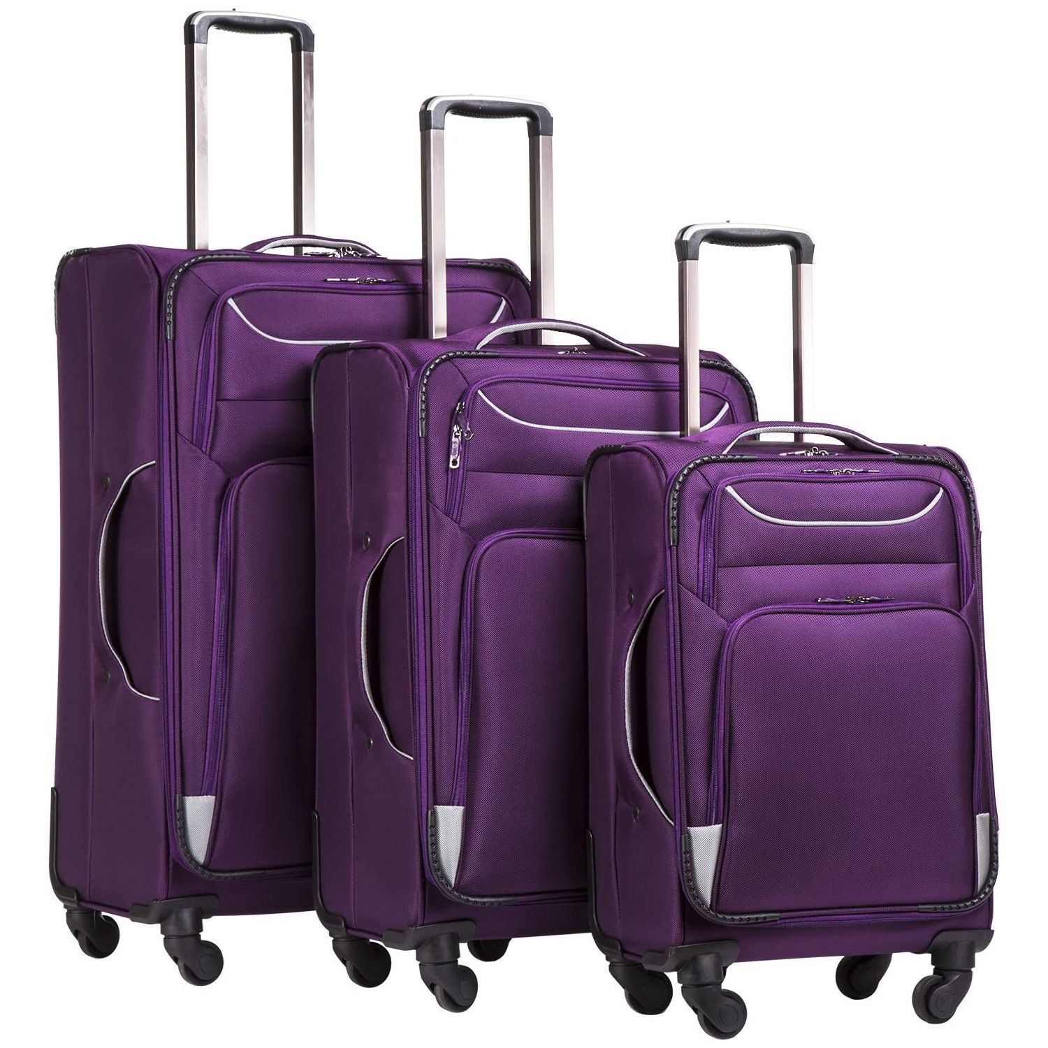 Luggage 3 Piece Set Suitcase Spinner Softshell lightweight
