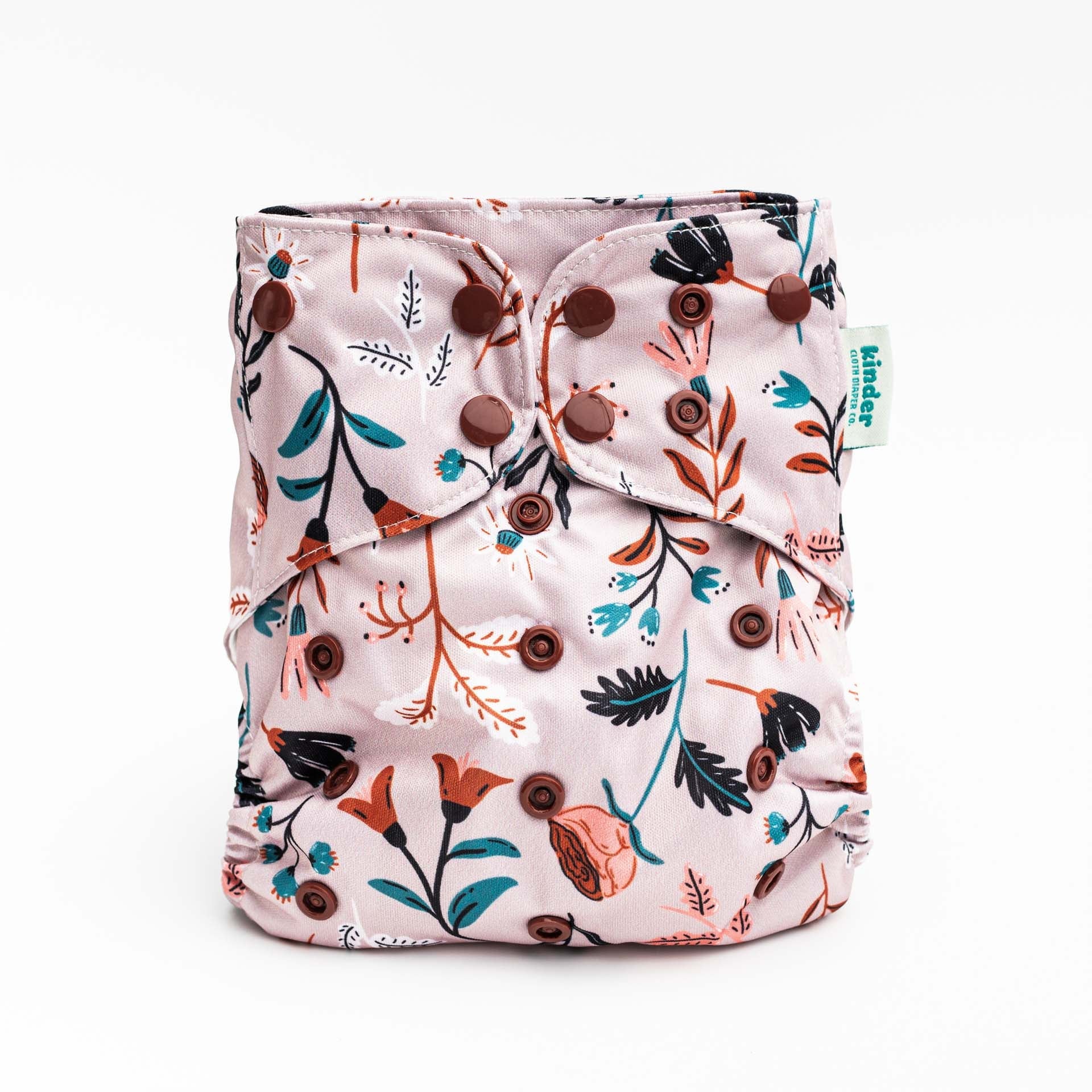 Kinder Cloth Diaper Co. Patterned Basics Pocket Cloth Diaper with Athletic Wicking Jersey