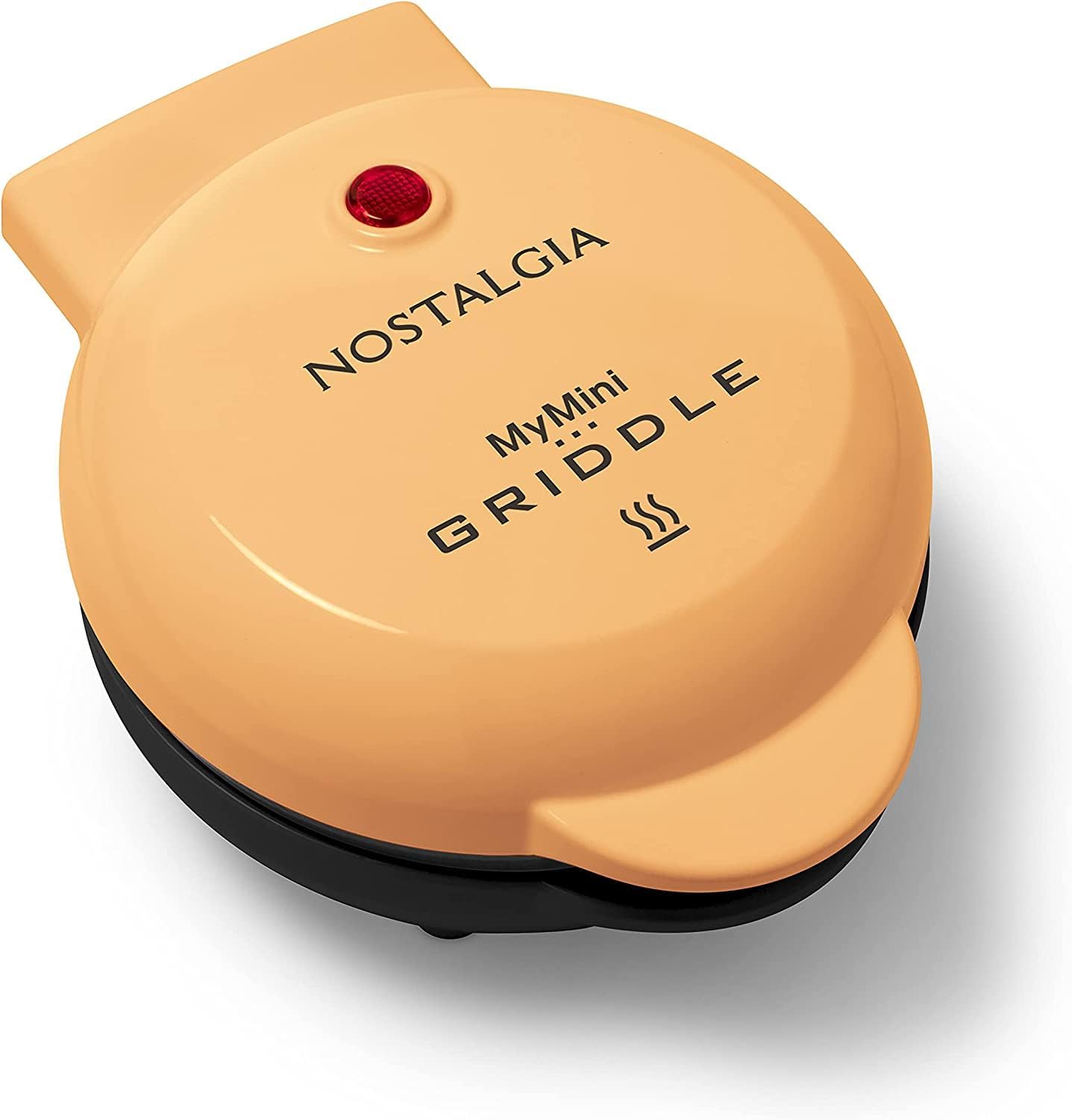 Nostalgia MyMini Personal Electric Skillet & Rapid Noodle Maker, Perfect For Healthy Keto & Low-Carb Diets, Yellow