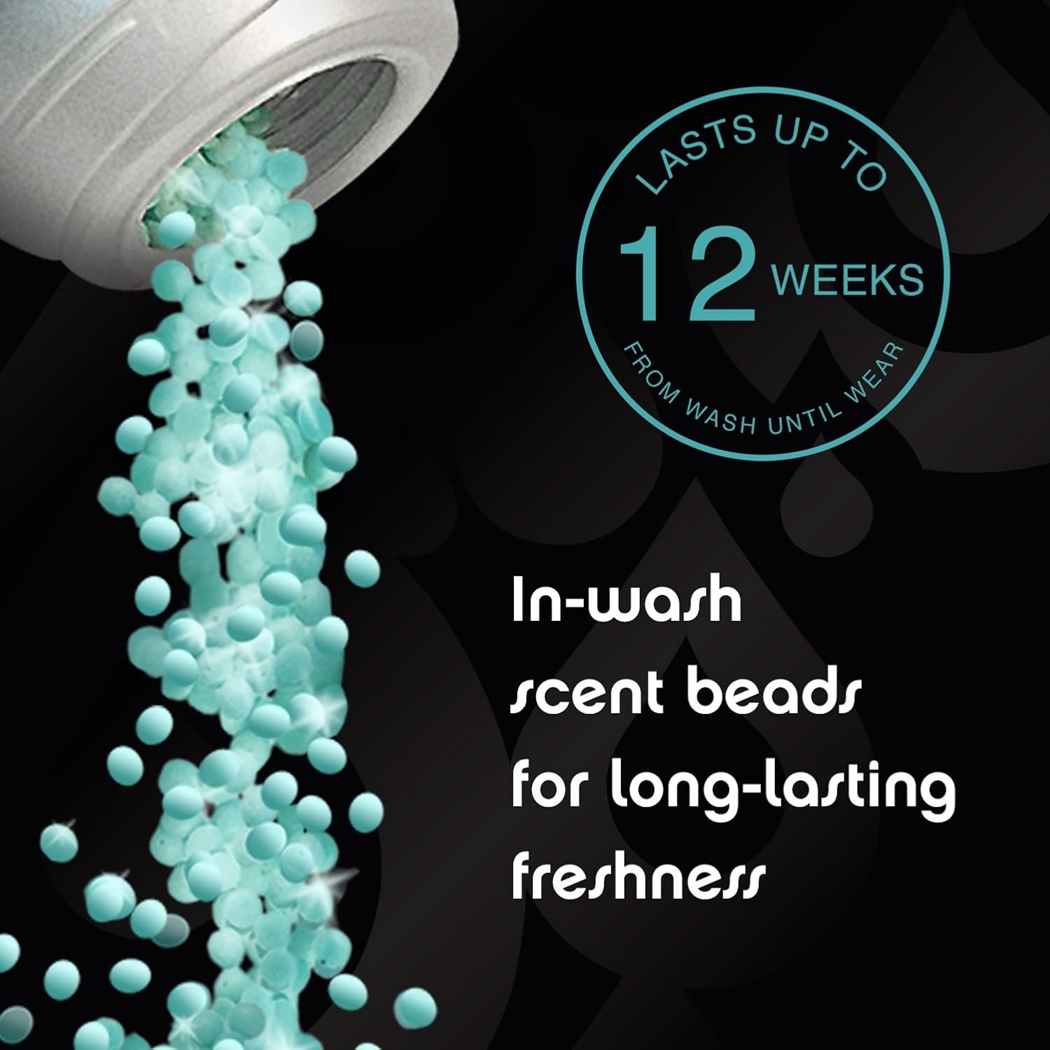 Downy Unstopables In Wash Scent Booster Beads, Fresh Scent, 24 oz, Downy Scent Booster Beads, Unstoppable Laundry Beads, Odor Protection