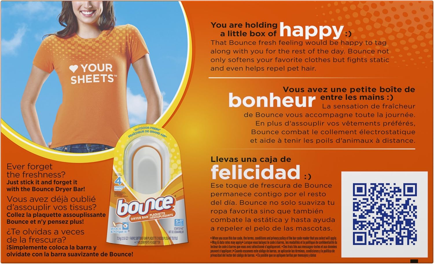 Bounce Dryer Sheets Laundry Fabric Softener, Fresh Linen Scent, 240 Count