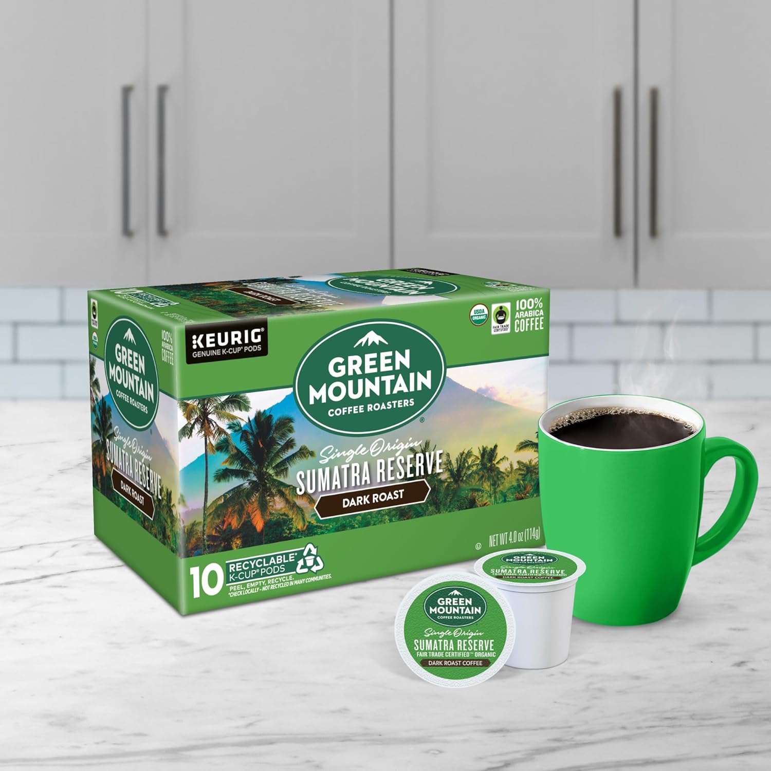 Green Mountain Coffee Roasters Dark Magic Keurig Single-Serve K-Cup Pods, Dark Roast Coffee, 72 Count (6 Packs of 12)