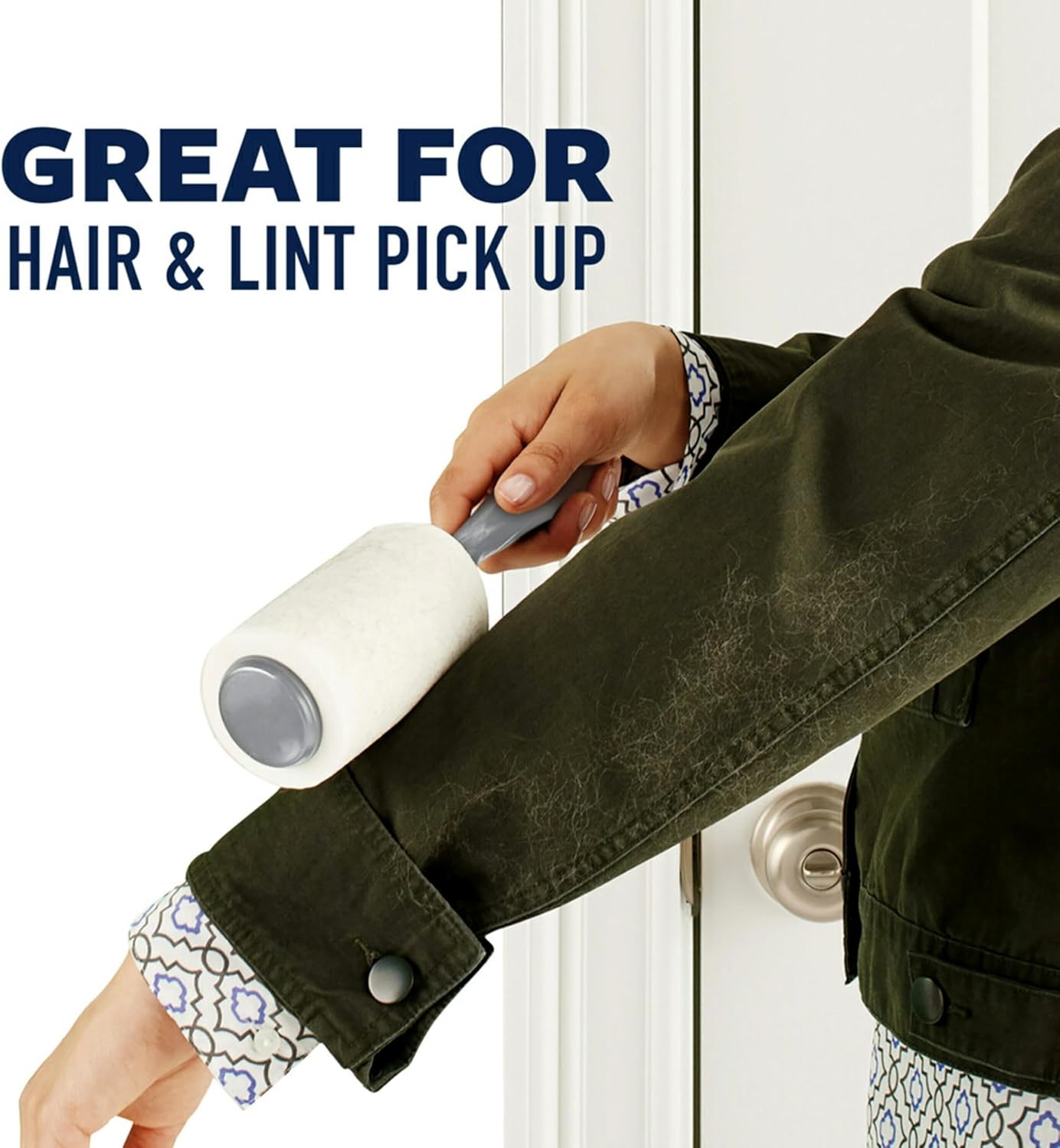 Scotch-Brite Lint Roller, Works Great on Pet Hair, Clothing, Furniture and More, 3 Rollers, 100 Sheets Per Roller, 300 Sheets Total