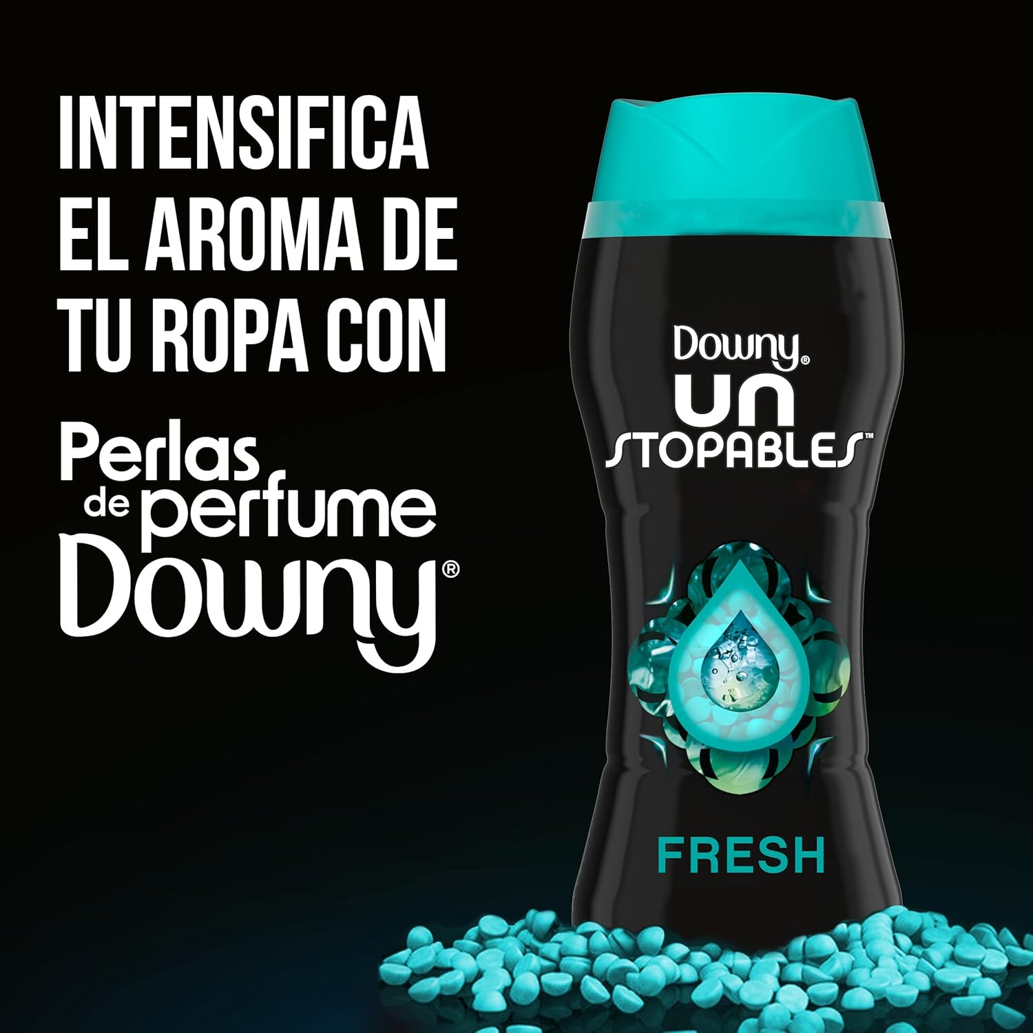 Downy Unstopables In Wash Scent Booster Beads, Fresh Scent, 24 oz, Downy Scent Booster Beads, Unstoppable Laundry Beads, Odor Protection