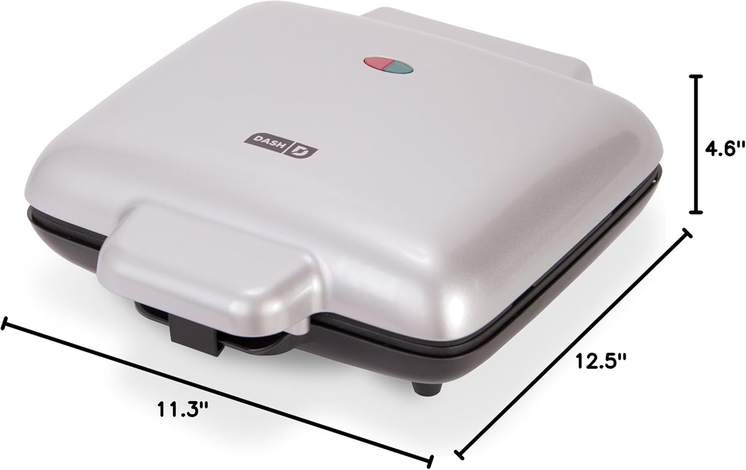 DASH No-Drip Waffle Maker - Four Waffle Molds, Nonstick Waffle Iron with Quick Heat-Up, Nonstick Surface - Perfect Waffle Maker for Kids and Families, Just Add Batter