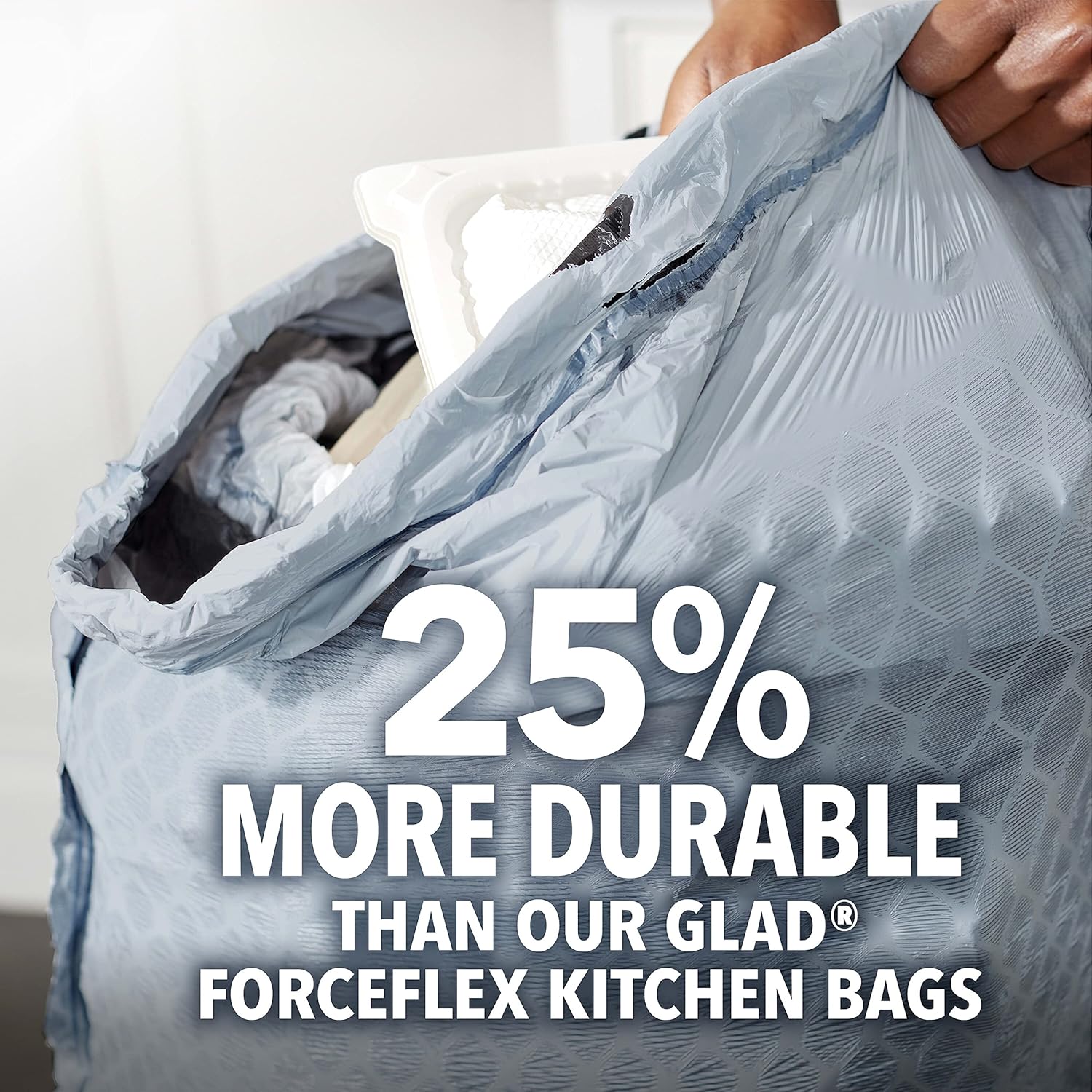 Glad ForceFlex MaxStrength with Clorox Trash Bags, 13 Gal, Lemon Fresh Bleach, 90 Ct, Pack May Vary