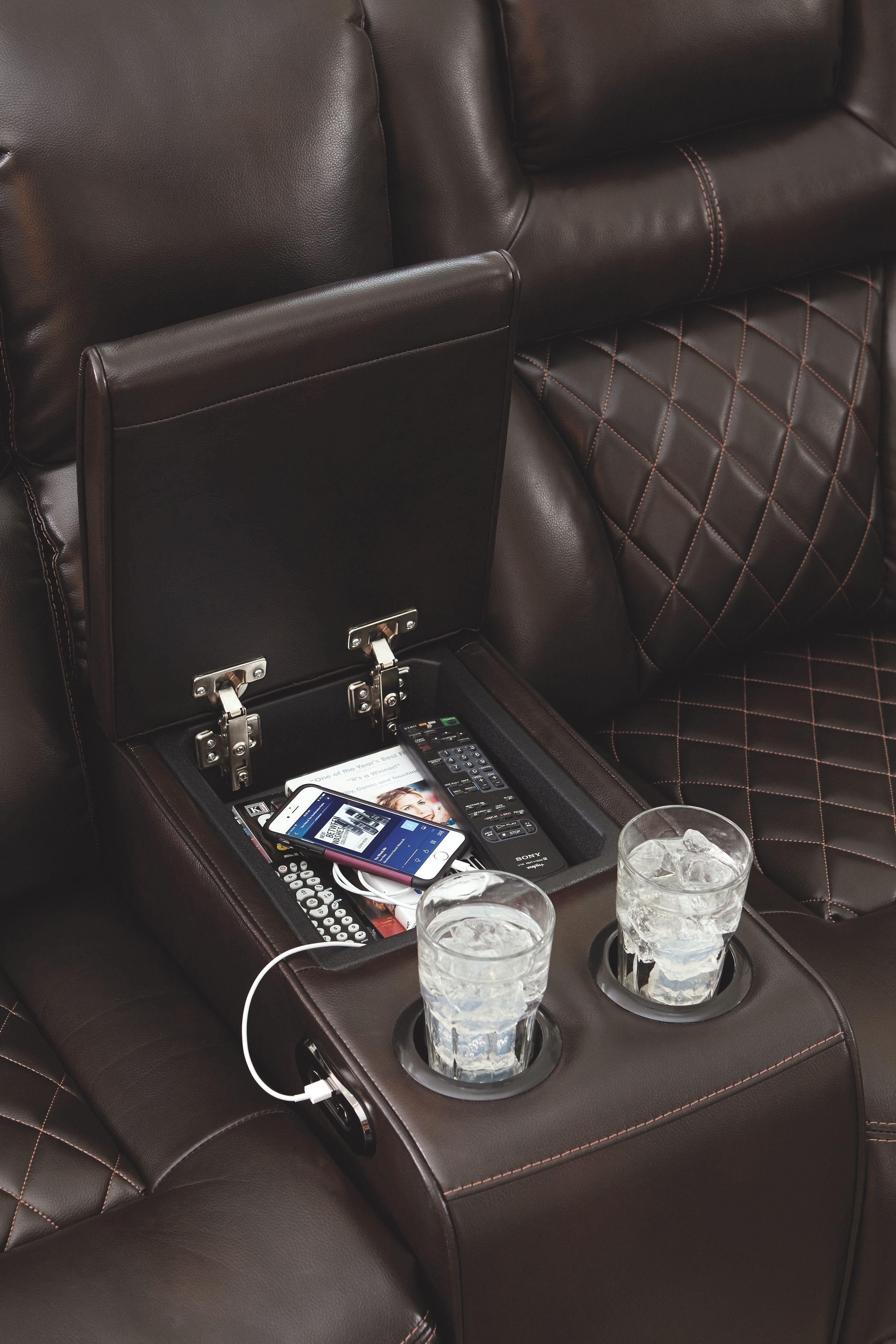 Warnerton - Left Arm Facing Power Loveseat 3 Pc Sectional