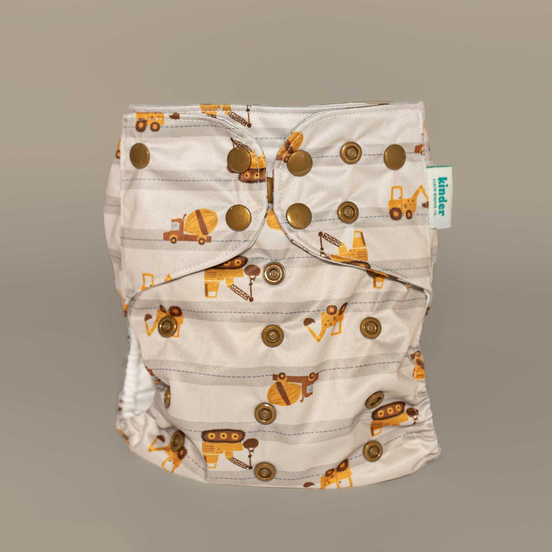Kinder Cloth Diaper Co. Patterned Pocket Cloth Diaper with Athletic Wicking Jersey