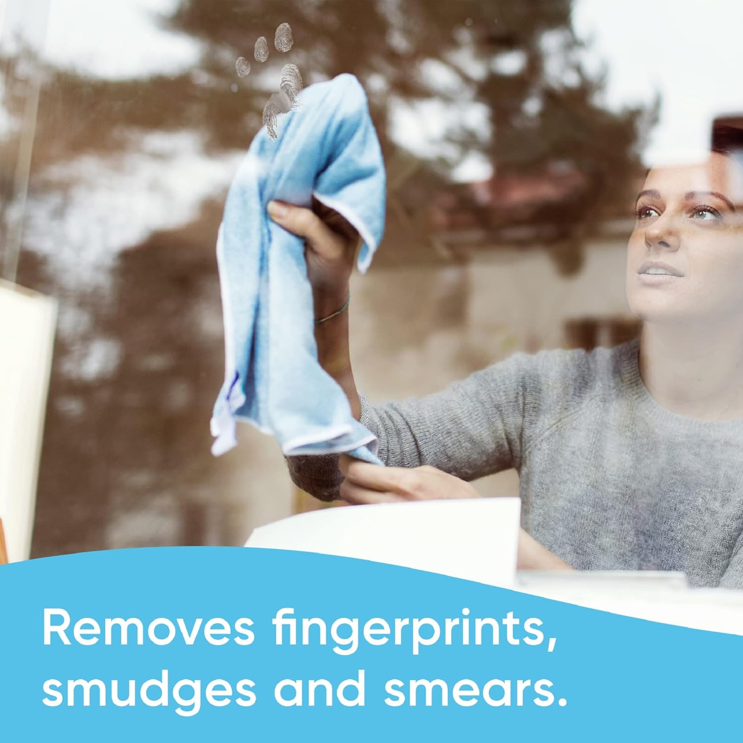 Windex Glass Cleaner Spray, Original Blue Window Cleaner Works on Smudges and Fingerprints, Bottle Made from 100% Recovered Coastal Plastic, 23 Fl Oz, Pack of 6