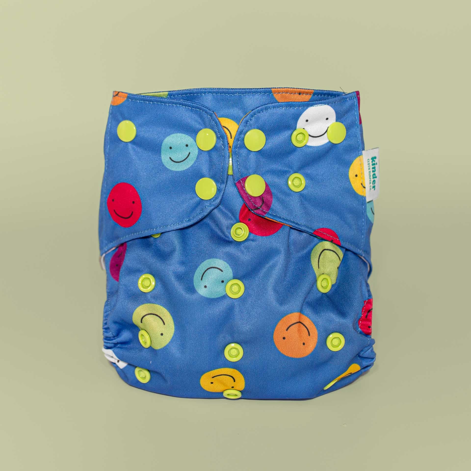 Kinder Cloth Diaper Co. Patterned Basics Pocket Cloth Diaper with Athletic Wicking Jersey