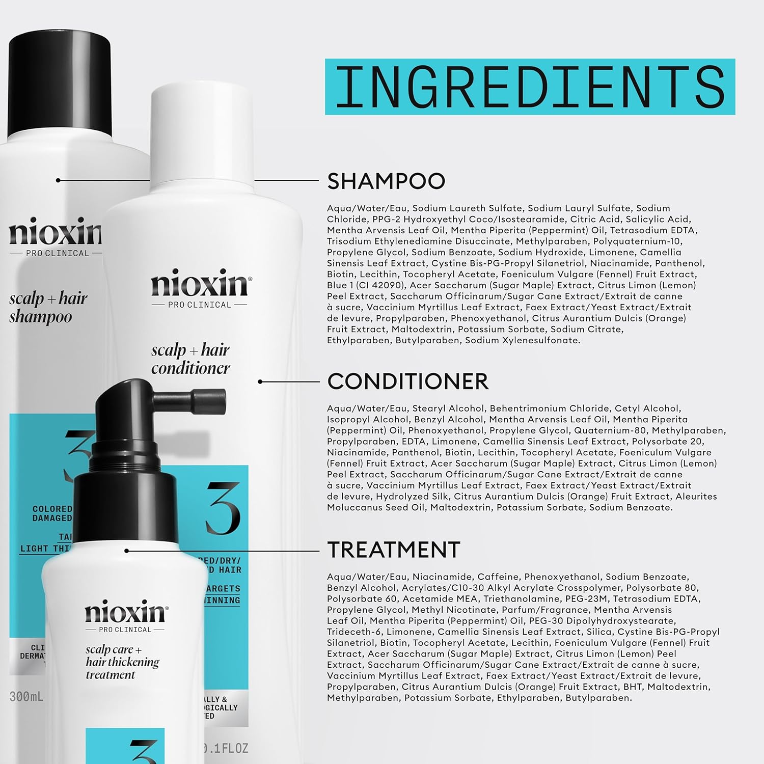 Nioxin Scalp + Hair Thickening System 2 - Hair Thickening System for Natural Hair with Progressed Thinning, Full Size (Packaging May Vary)