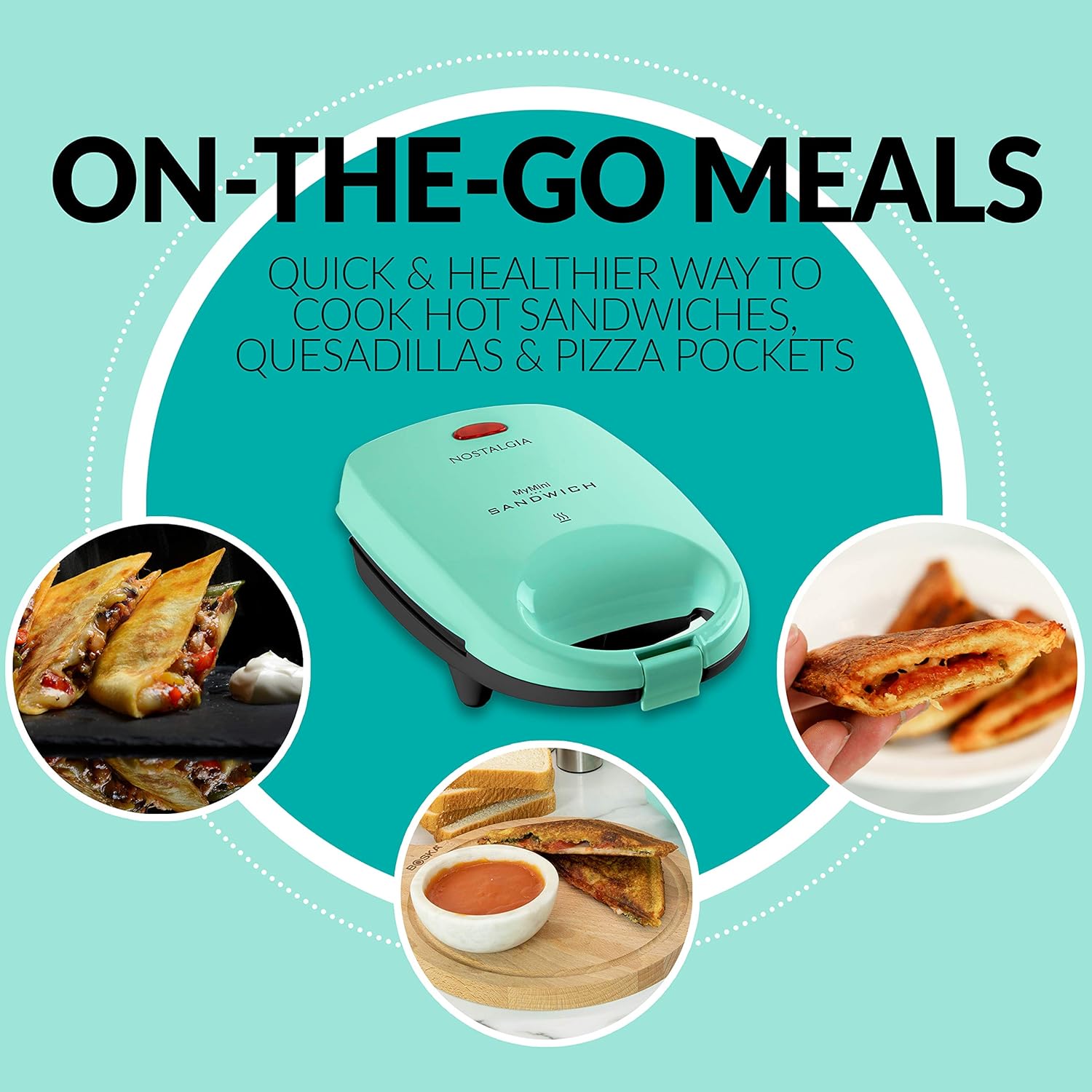Nostalgia MyMini Personal Electric Skillet & Rapid Noodle Maker, Perfect For Healthy Keto & Low-Carb Diets, Yellow