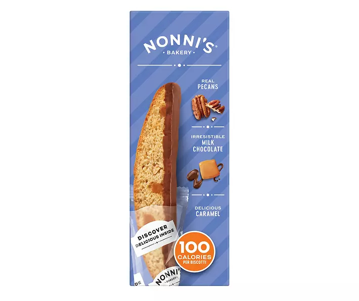 Nonni’s Turtle Pecan Biscotti 8 ct Box