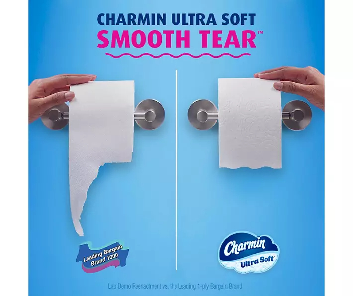 Charmin Ultra Soft Toilet Paper 12 Mega Rolls, 244 Sheets Per Roll