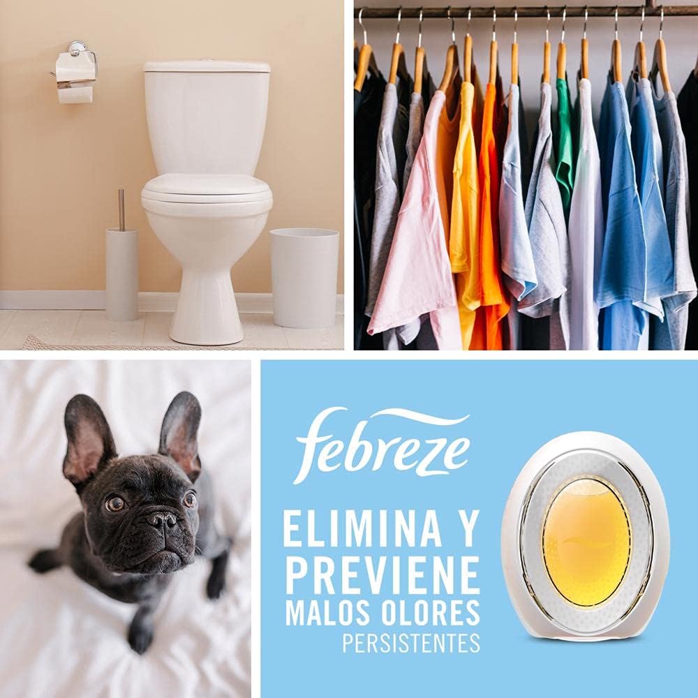 Febreze Small Spaces Air Freshener Linen & Sky, .25 fl. oz., Pack of 4