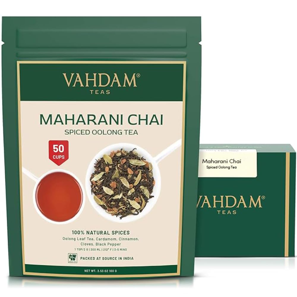 VAHDAM, Organic Turmeric Ginger Herbal Tea Bags (100 Pyramid Tea Bags) Caffeine Free, Non GMO, Gluten Free | 100% Pure Herbal Blend - Savory & Spicy | Plant-Based Tea Bags | Resealable Ziplock Pouch