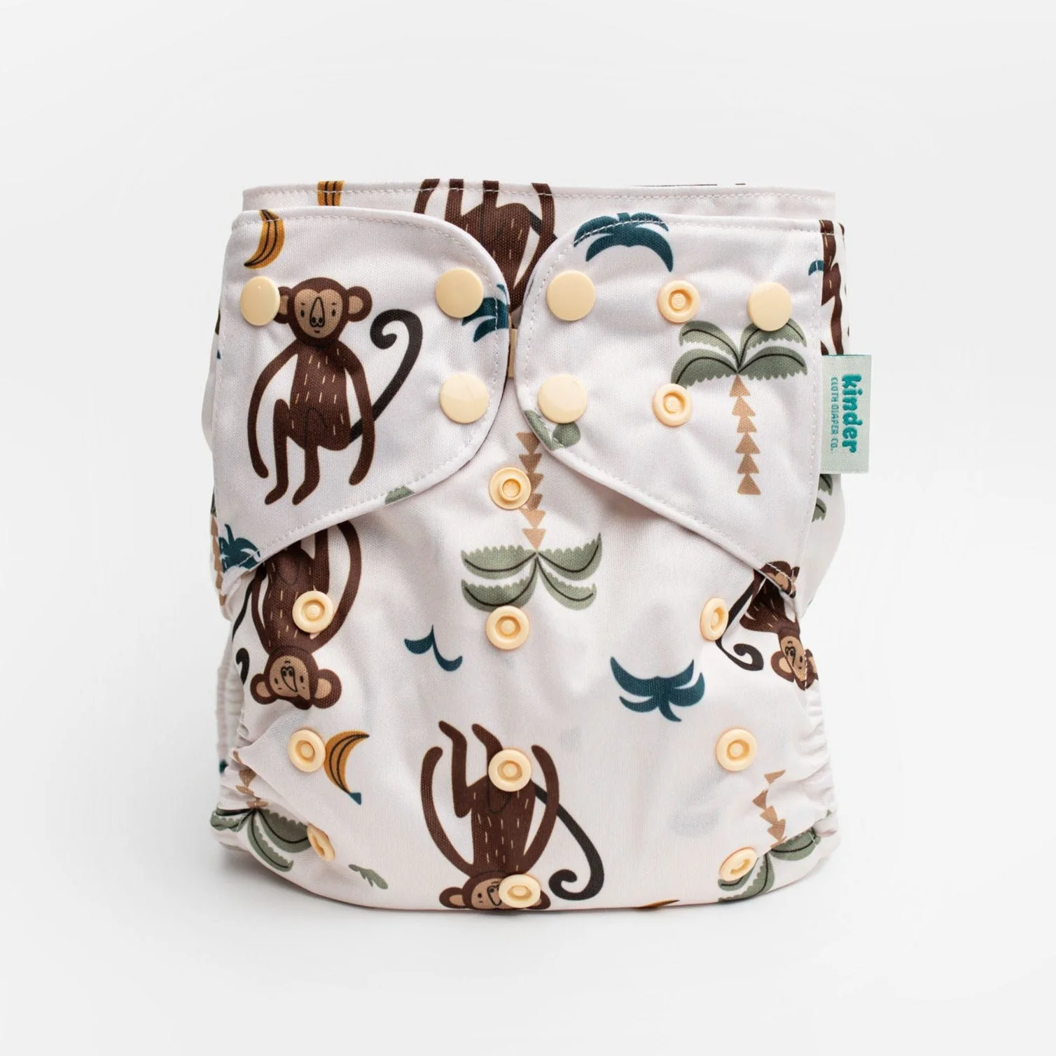 Kinder Cloth Diaper Co. Patterned Basics Pocket Cloth Diaper with Athletic Wicking Jersey