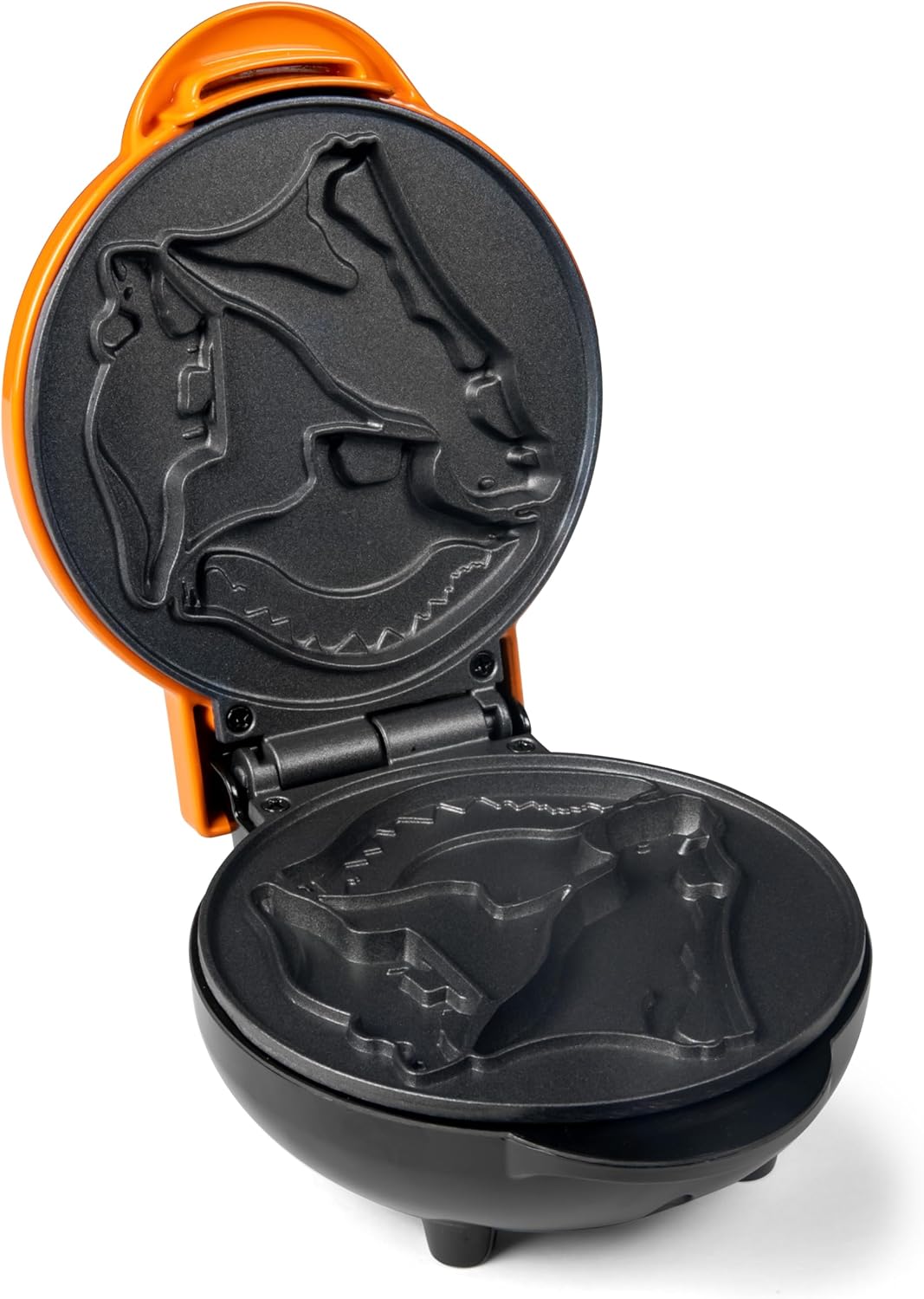 Nostalgia MyMini Cars and Trucks Shape Electric Waffle Maker, 5-Inch Non-Stick Griddle for Waffles, Hash Browns, Eggs, and More, Yellow