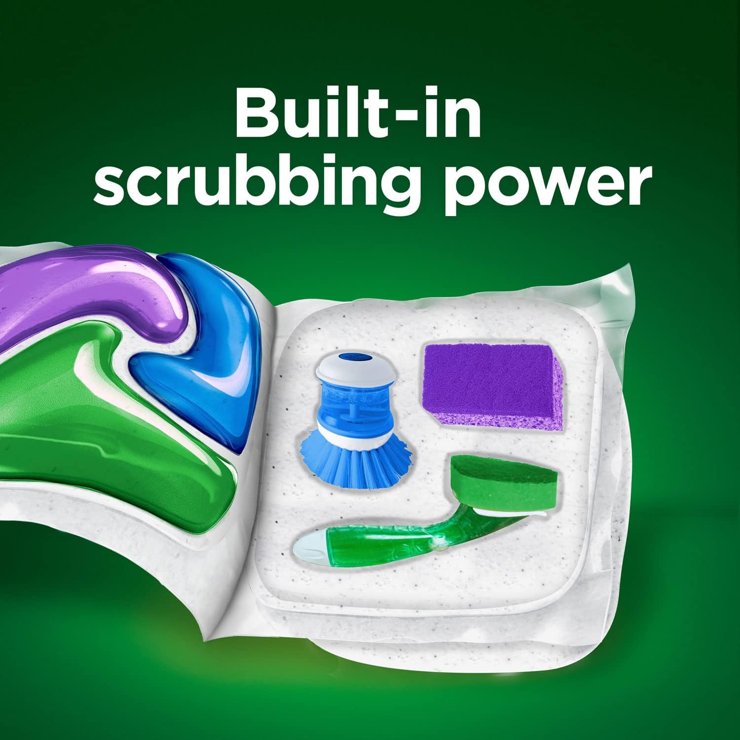 Cascade Platinum Dishwasher Pods, Detergent, Soap Pods, Actionpacs with Dishwasher Cleaner and Deodorizer Action, Fresh, 62 Count