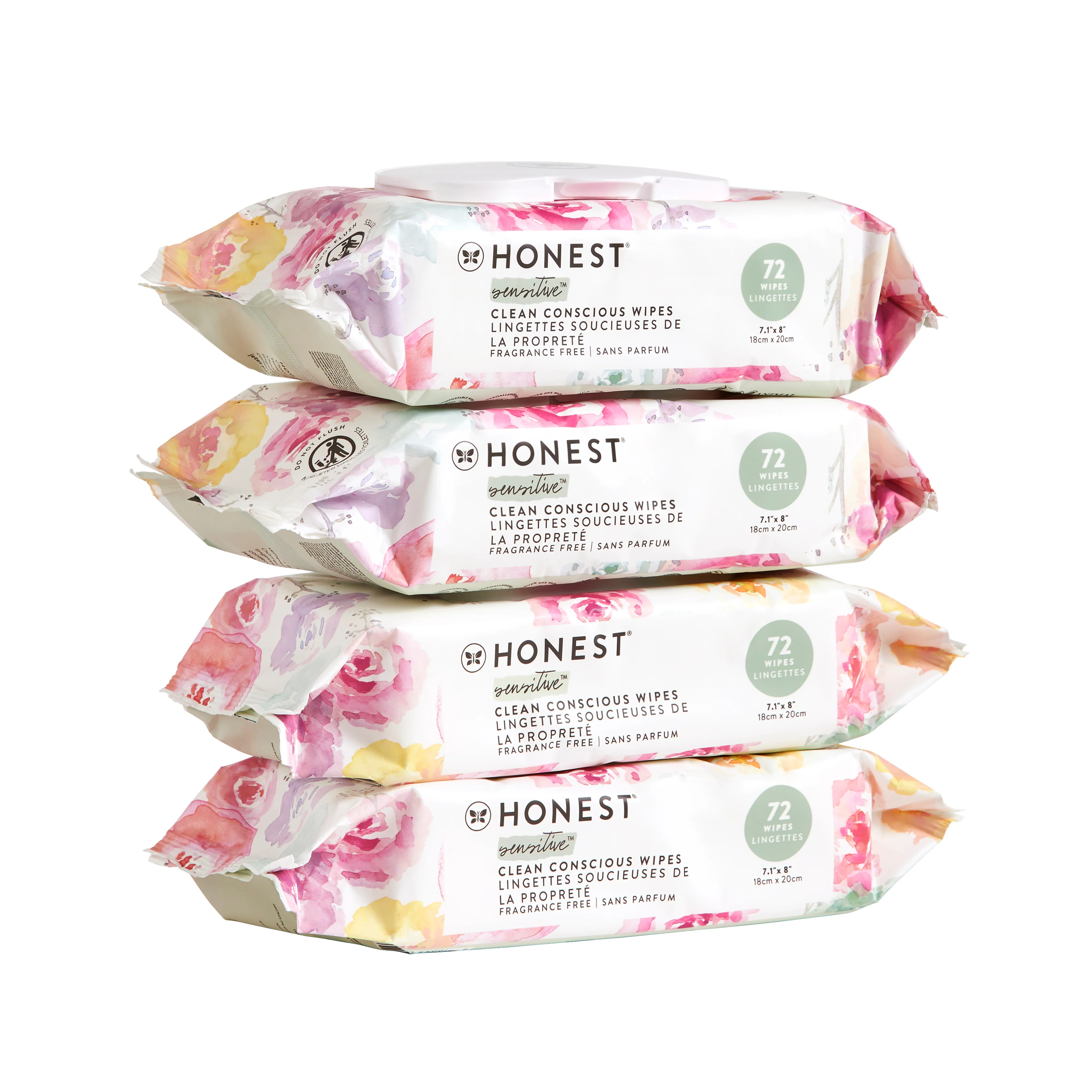The Honest Company Wipes 288Ct Rose