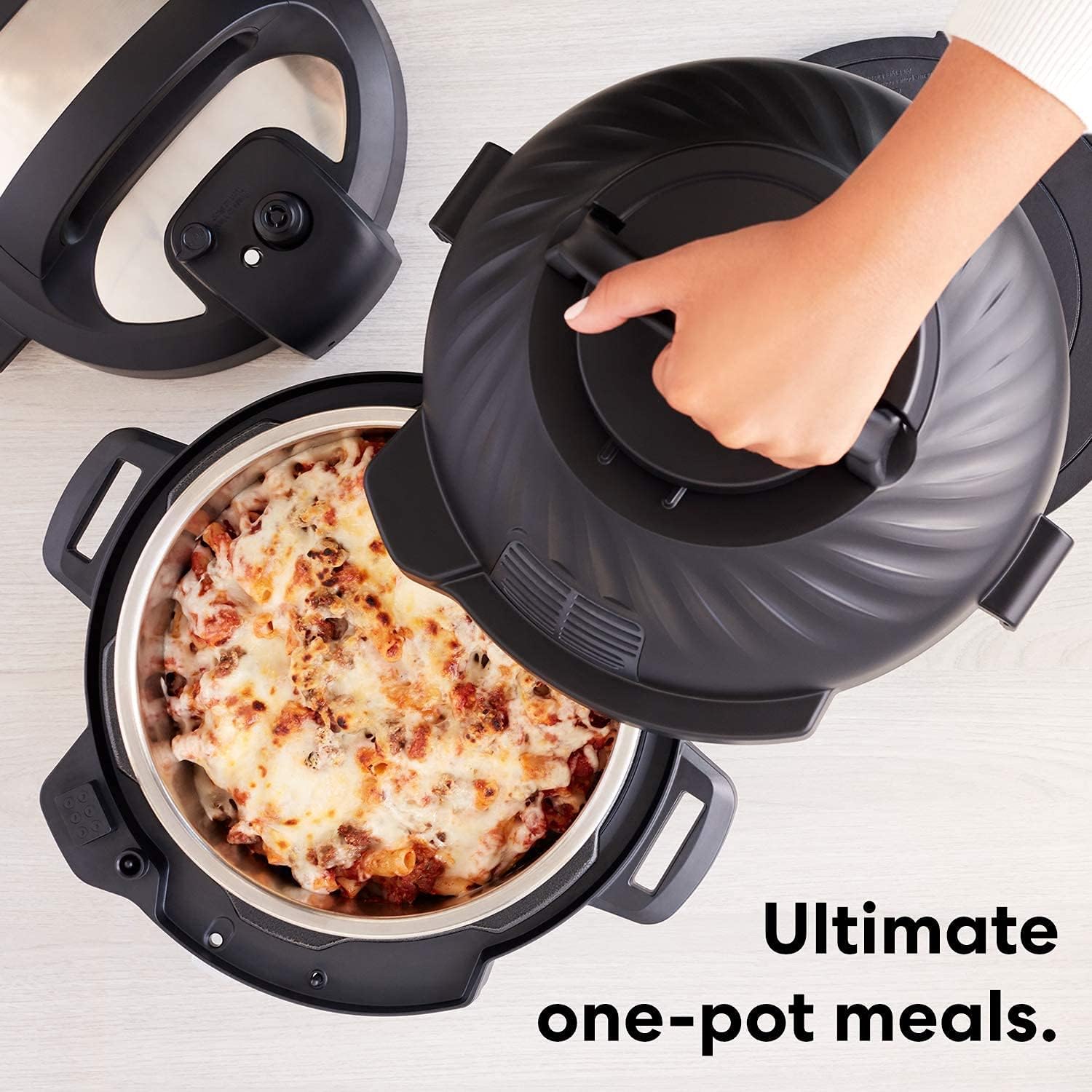 Instant Pot Pro Crisp 11-in-1 Air Fryer and Electric Pressure Cooker Combo with Multicooker Lids that Air Fries, Steams, Slow Cooks, Sautés, Dehydrates, & More, Free App With Over 800 Recipes, 8 Quart