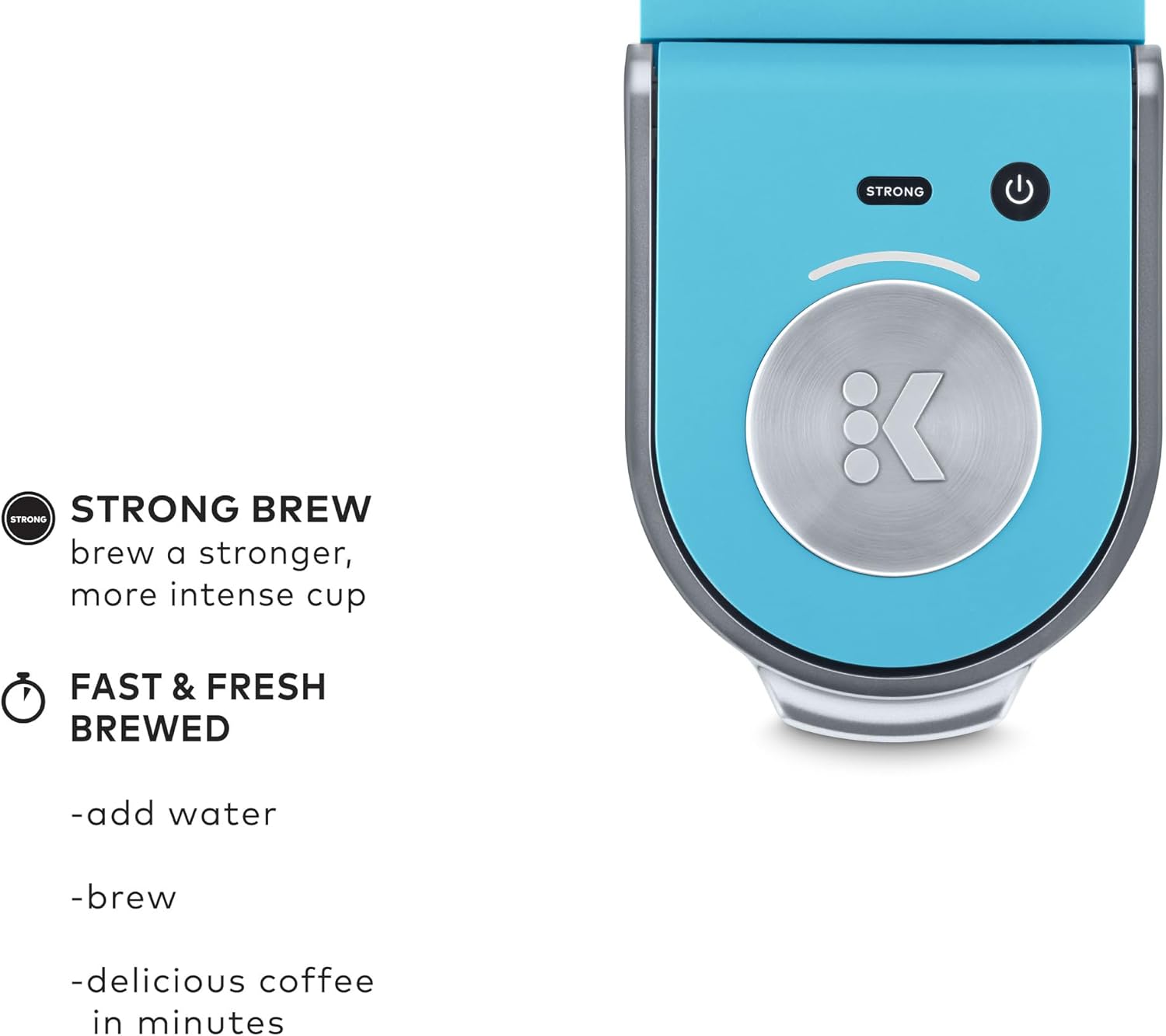 Keurig K-Mini Plus Single Serve K-Cup Pod Coffee Maker, with 6 to 12oz Brew Size, Stores up to 9 K-Cup Pods, Travel Mug Friendly, Matte Black