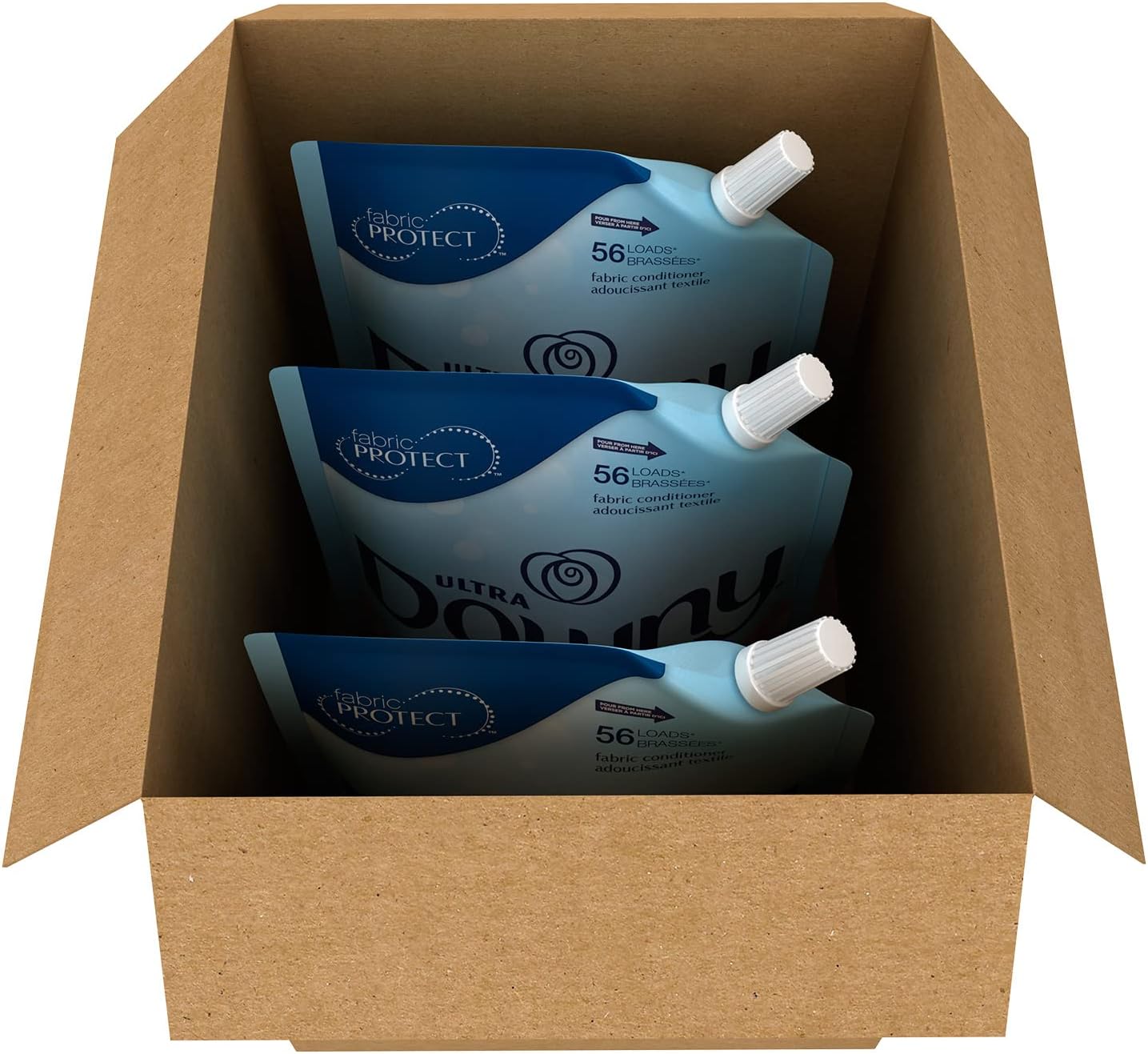 Downy Ultra Laundry Fabric Softener Liquid, April Fresh Scent, 168 Total Loads (Pack of 3)