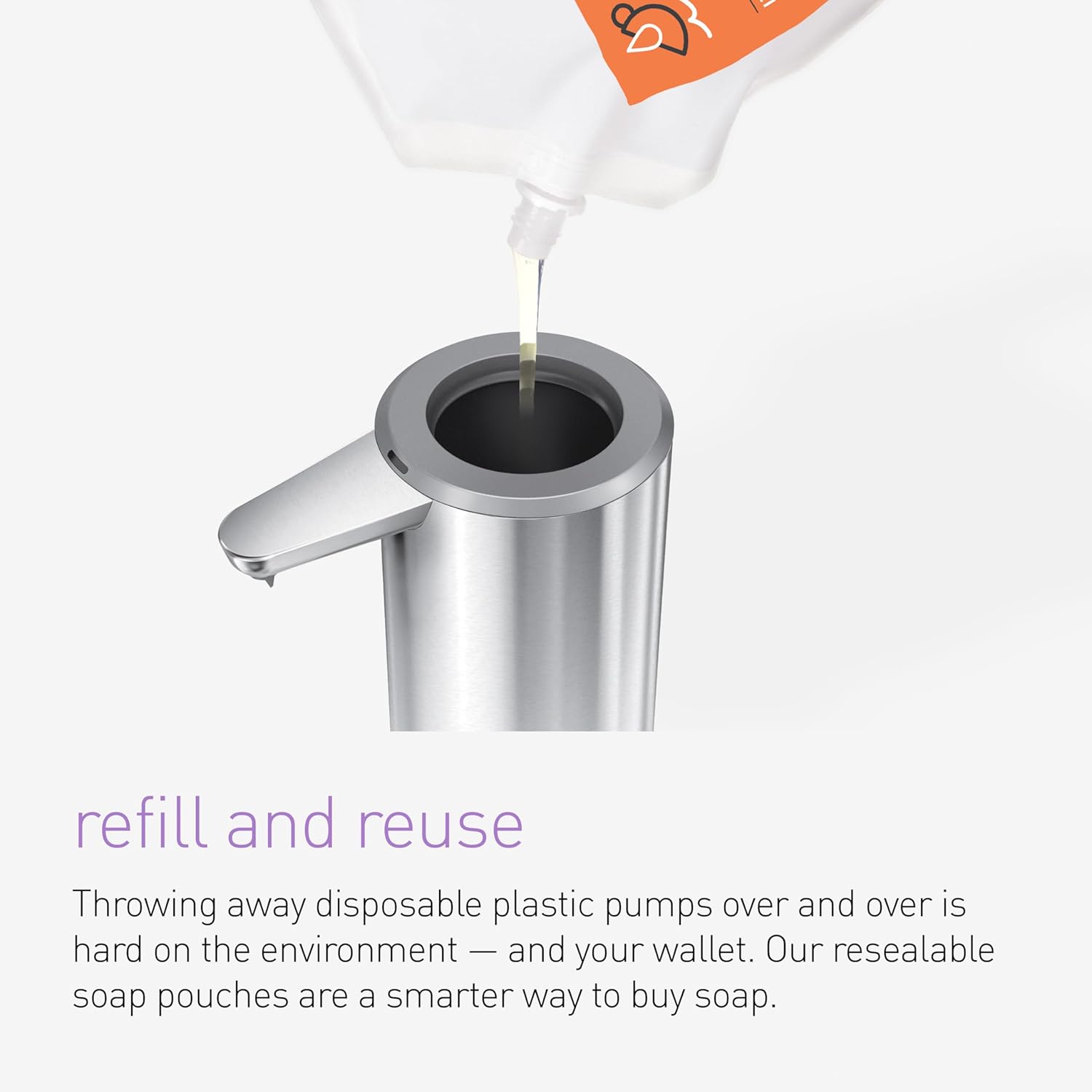 simplehuman Lavender Moisturizing Liquid Hand Soap Refill Pouch, 34 Fl. Oz.