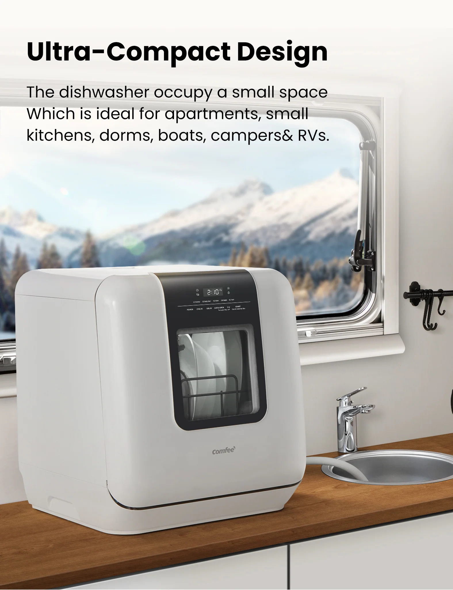 6L Countertop Dishwasher