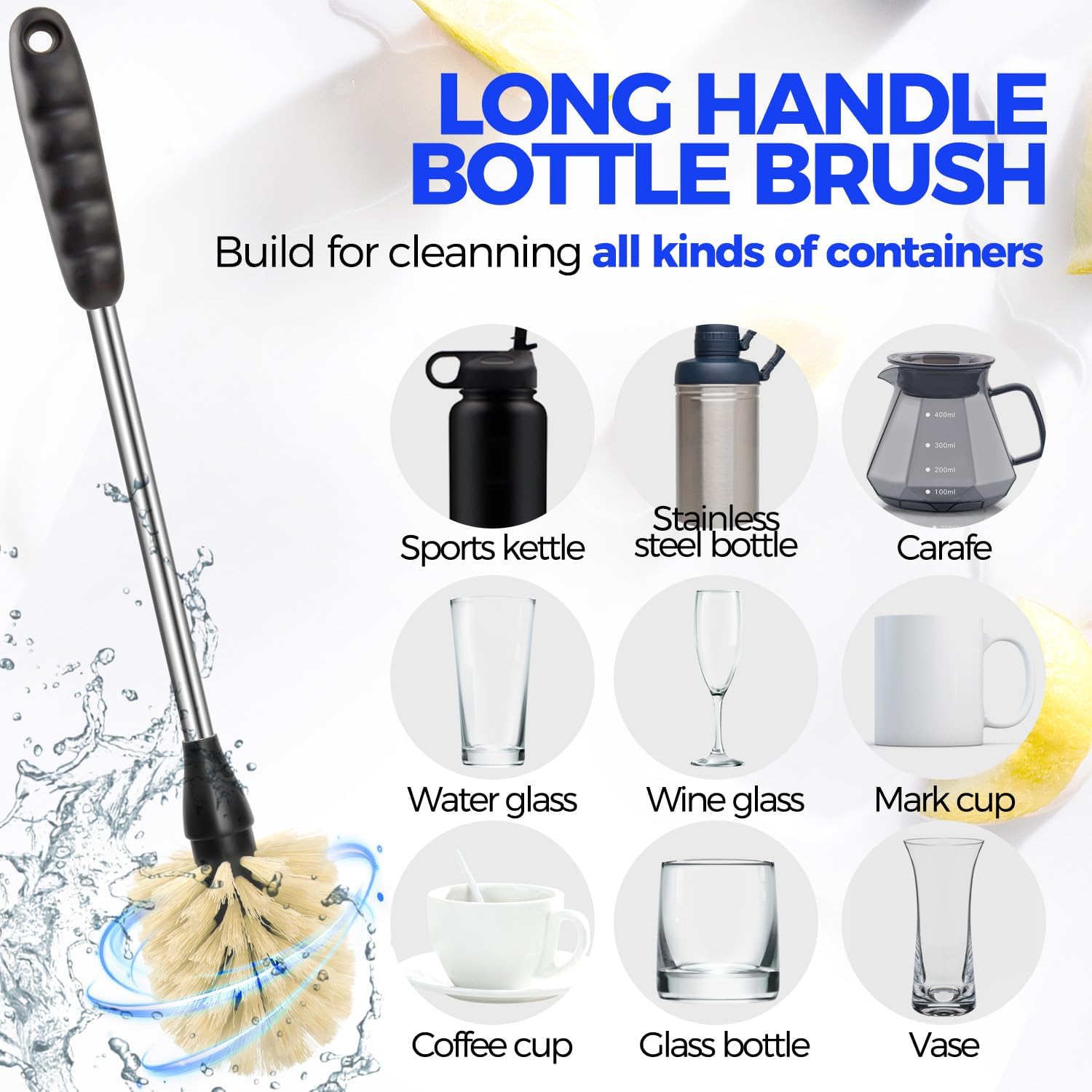 Holikme 6 Pack Bottle Brush Set, 14