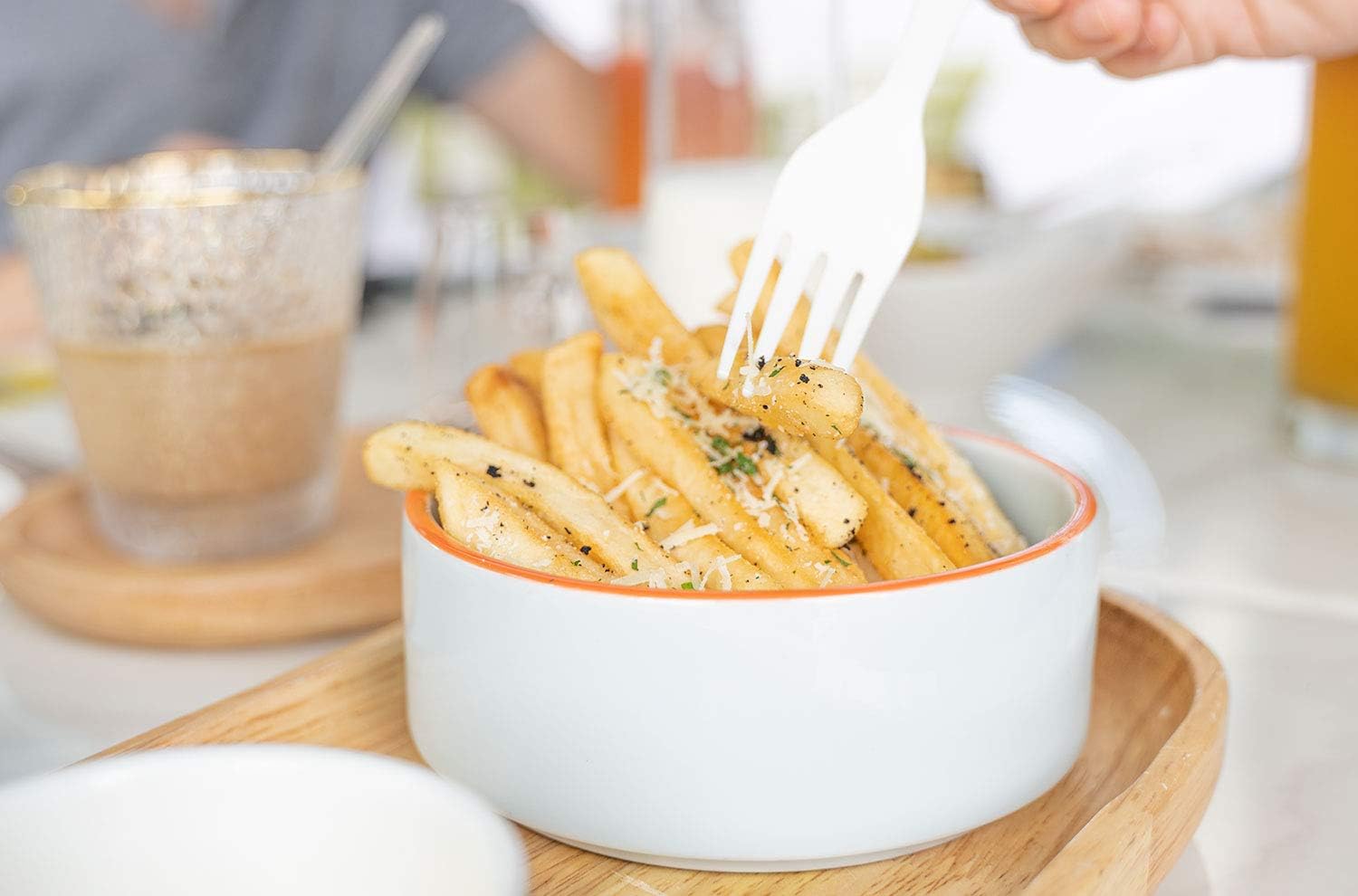 POSATE Heavyweight Plastic Spoons, Clear, 100 Count