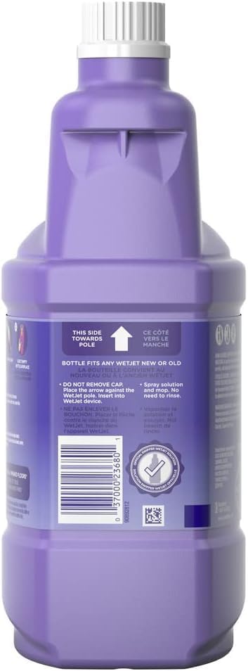 Swiffer WetJet Multi-Purpose Floor Cleaner Solution with Febreze Refill, Lavender Scent, 1.25 Liter -42.2 Fl Oz (Pack of 2)