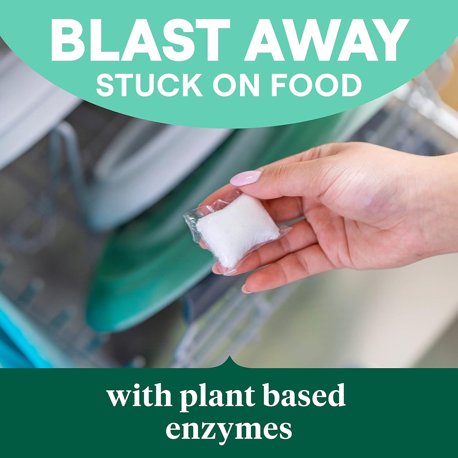 Seventh Generation Dishwasher Detergent Packs for Sparkling Dishes Free & Clear Dishwasher Tabs 45 Count, Pack of 2 (Packaging May Vary)