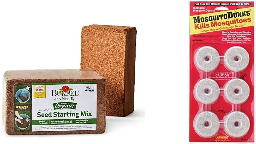 Natural & Organic Garden Coir, 8 quart, (1 Pack)