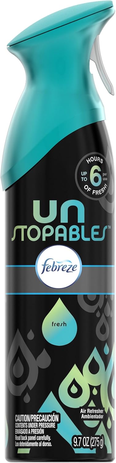 Febreze Unstopables Air Effects Odor-Fighting Air Freshener Fresh, 8.8 oz. Aerosol Can, Pack of 3