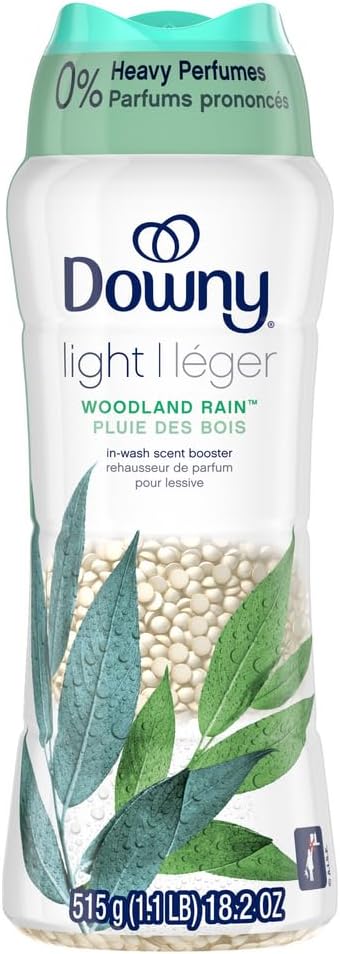 Downy Light In Wash Scent Booster Beads, Ocean Mist Scent, 24 oz, Downy Scent Booster Beads, Laundry Beads, No Heavy Perfumes