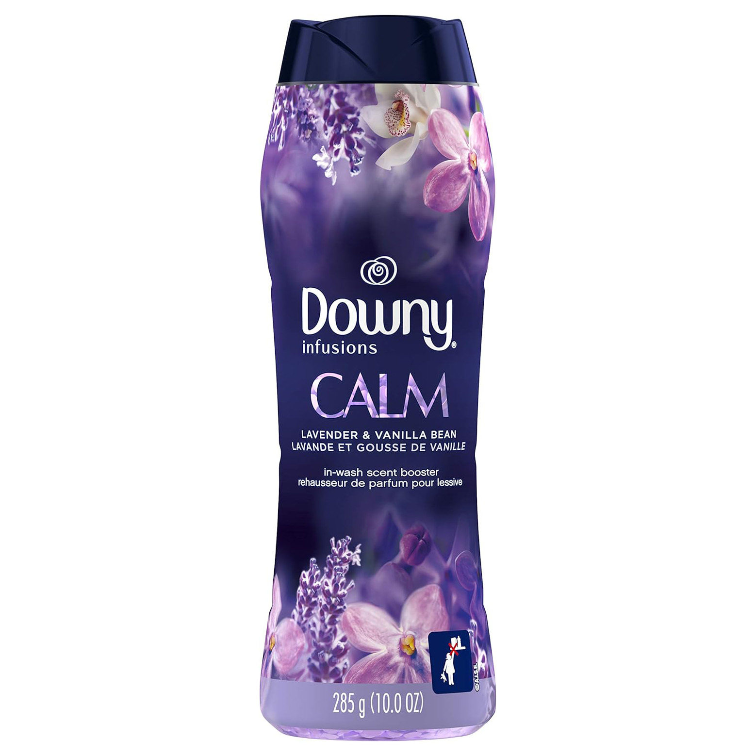 Downy Infusions In Wash Scent Booster Beads, CALM, Soothing Lavender and Vanilla Bean Scent, 24 oz Laundry Beads